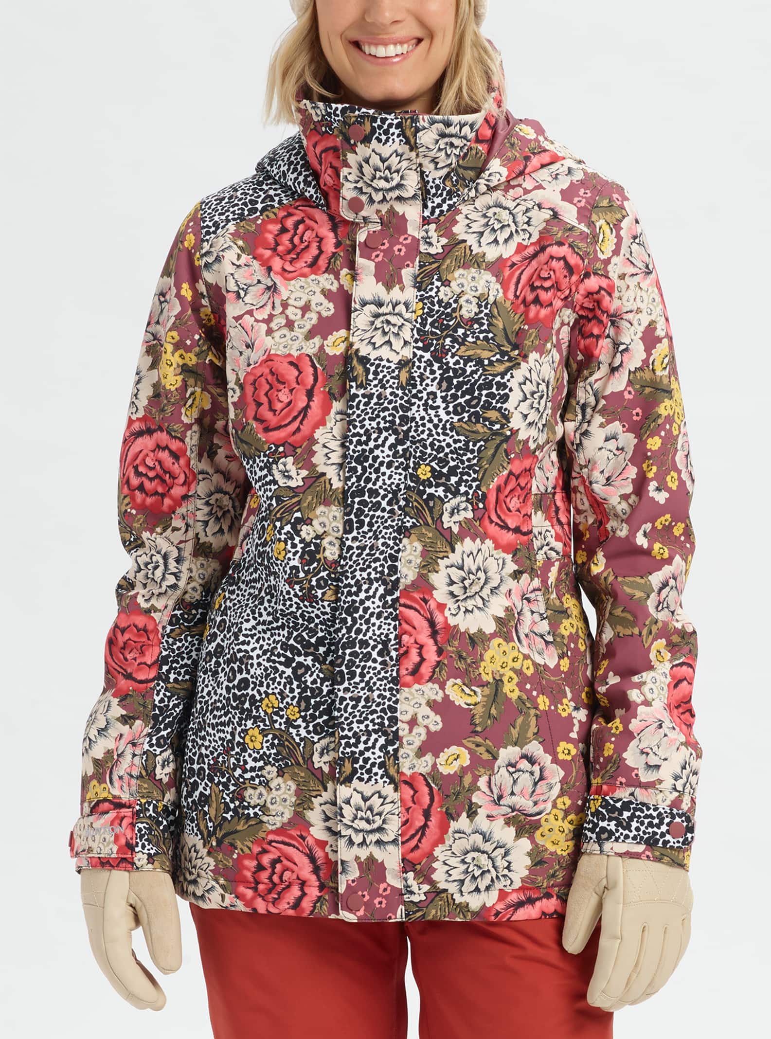 burton leopard print jacket