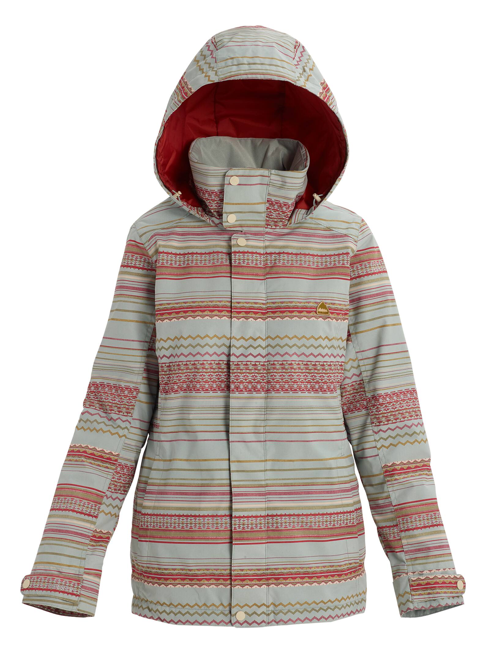 Burton - Veste Jet Set femme, Aqua Gray Revel Stripe, XXL