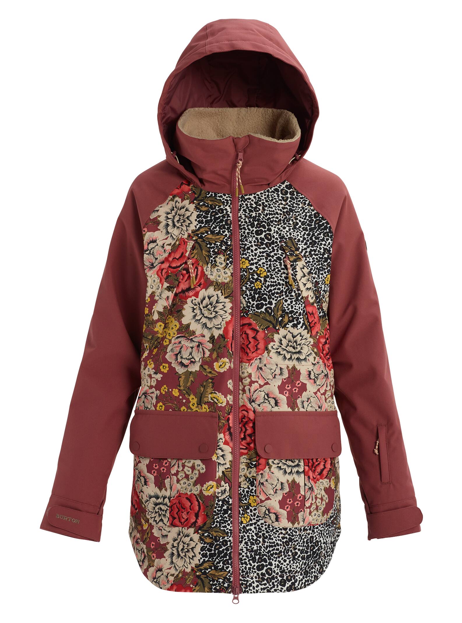 Burton - Veste Prowess femme, Cheetah Floral / Rose Brown, S