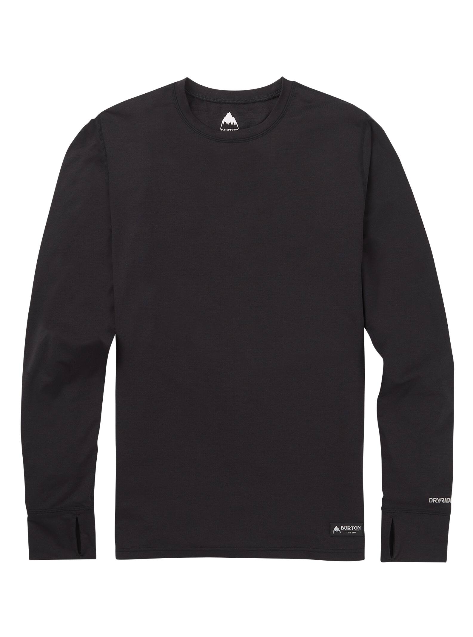 Burton - Haut ras du cou sous-vêtement léger homme, True Black, M