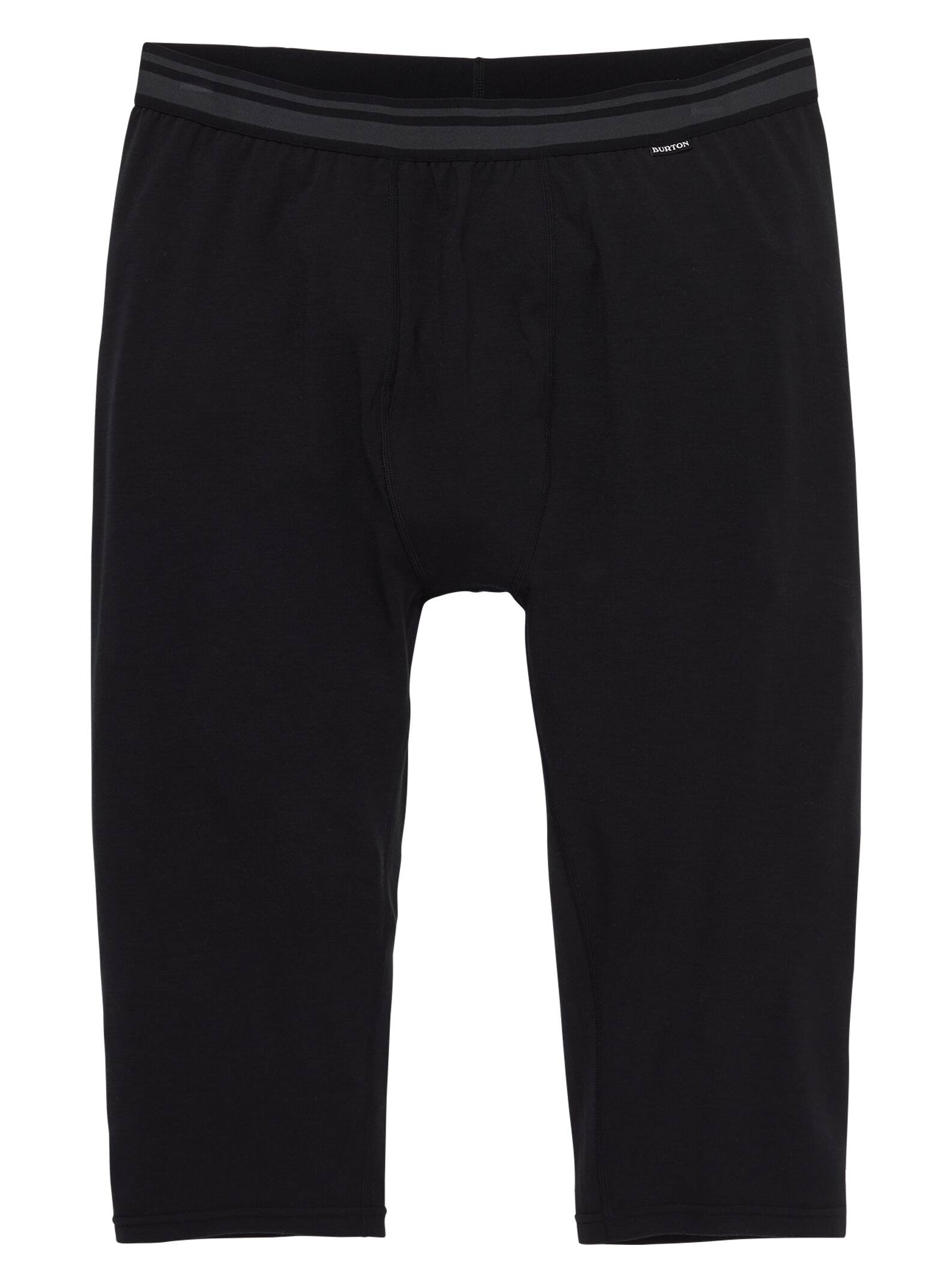 Burton - Pantacourt sous-vêtement en laine intermédiaire homme, True Black, L
