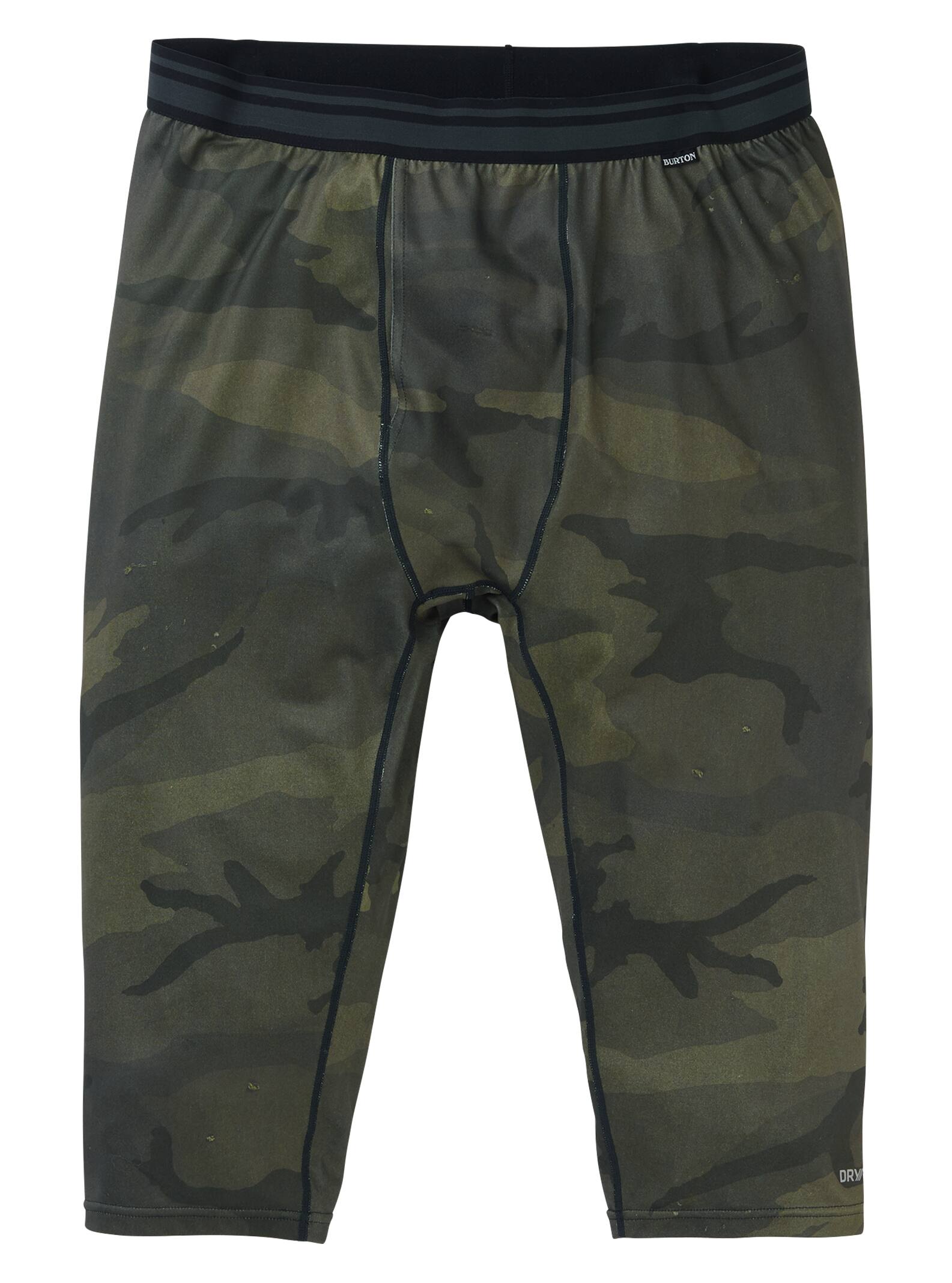 Burton - Pantacourt sous-vêtement en laine intermédiaire homme, Worn Camo, S