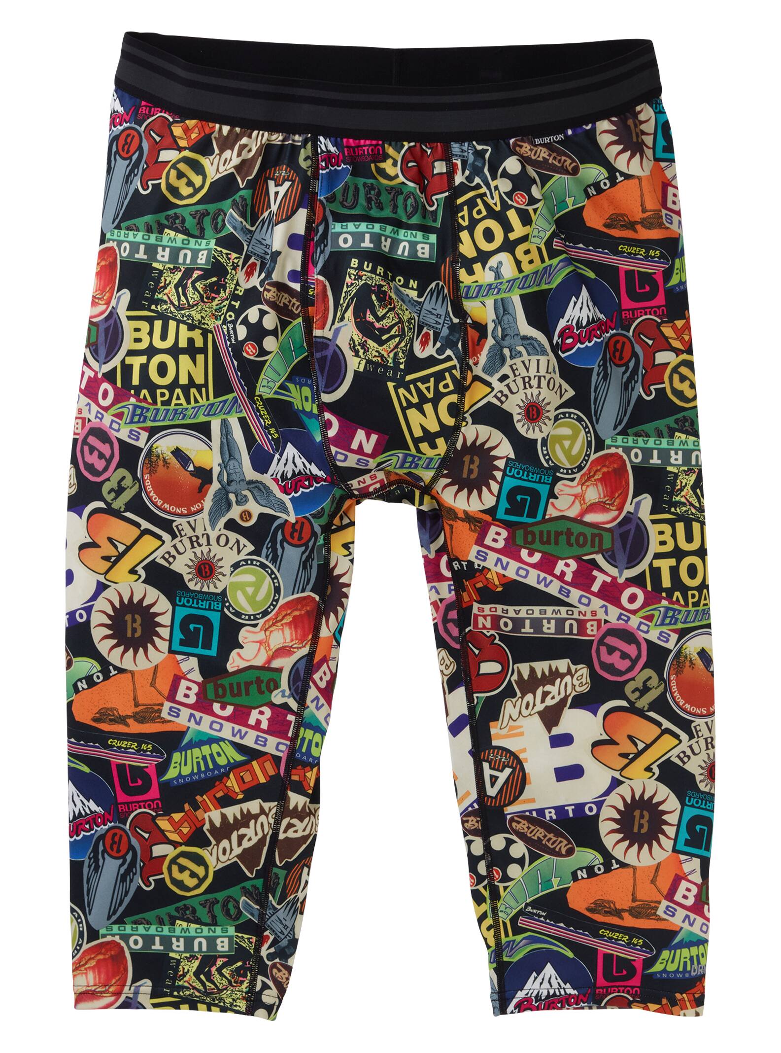 Burton - Pantacourt sous-vêtement en laine intermédiaire homme, Stickers, L