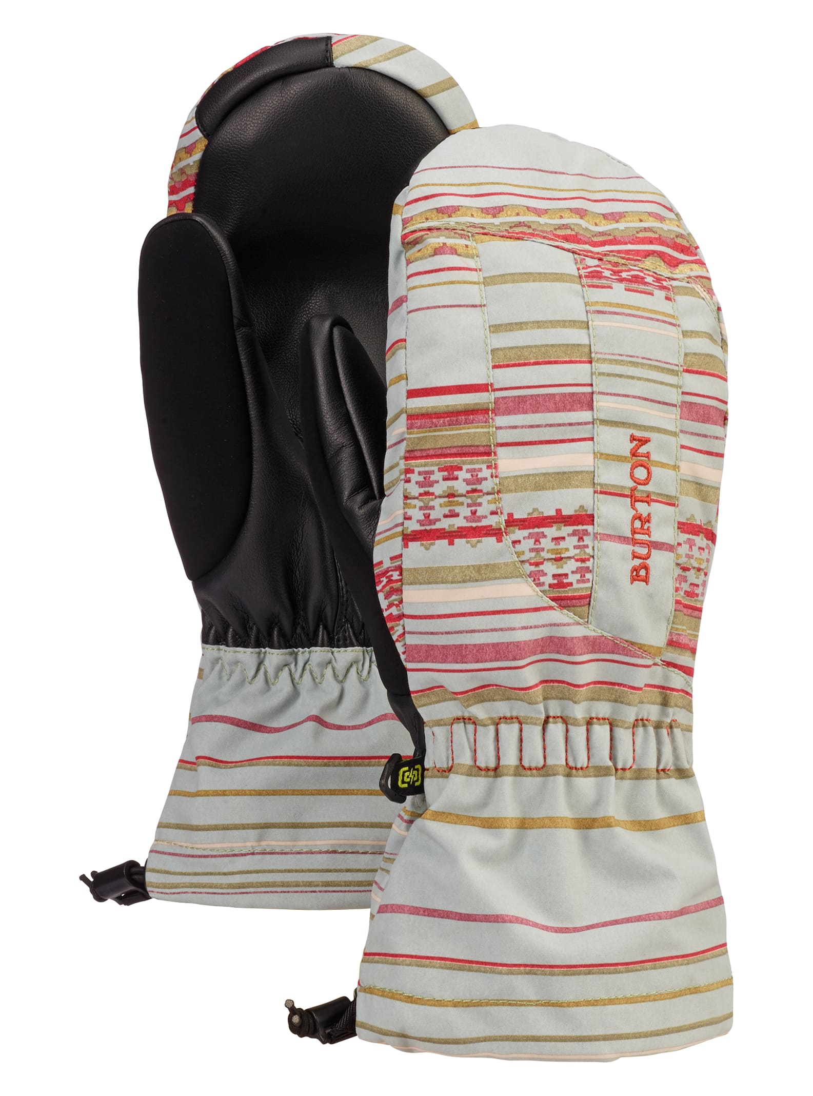 Burton - Moufles Profile femme, Aqua Gray Revel Stripe, XL