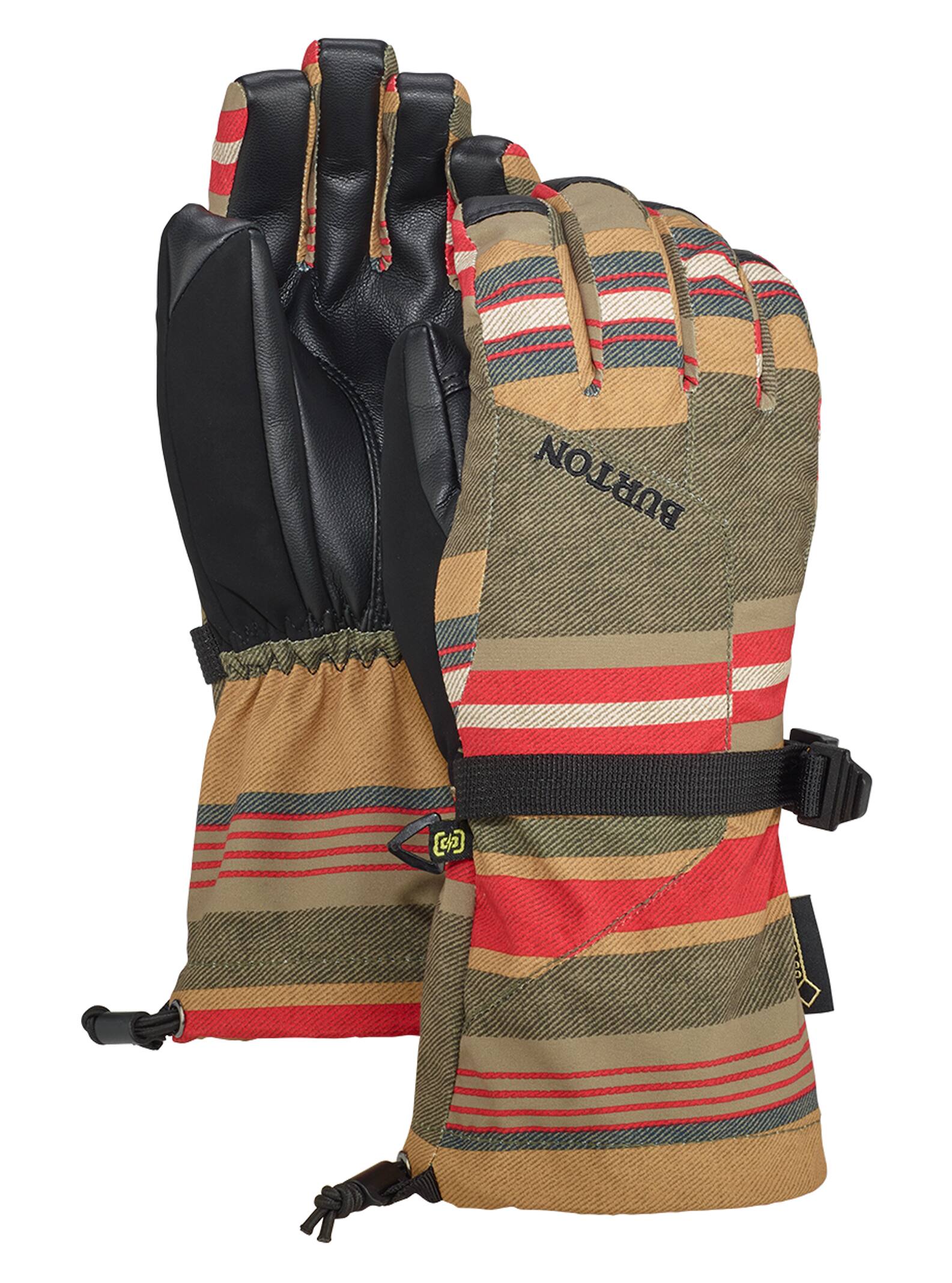 Burton - Gants GORE-TEX enfants, Gratz Stripe, XL