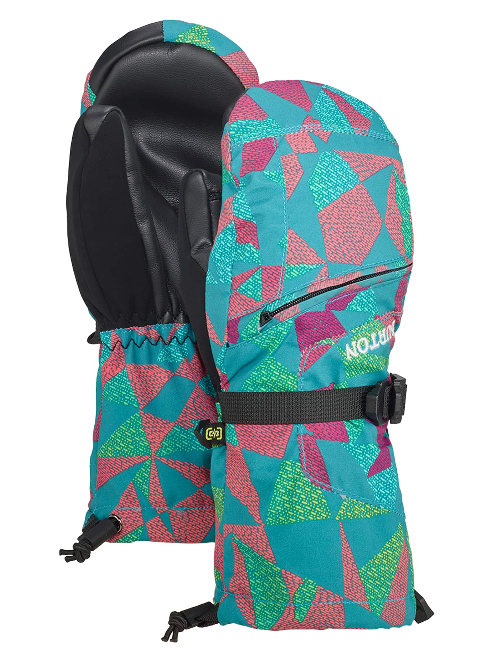 Burton - Moufles Vent enfant, Green-Blue Morse Geo, L