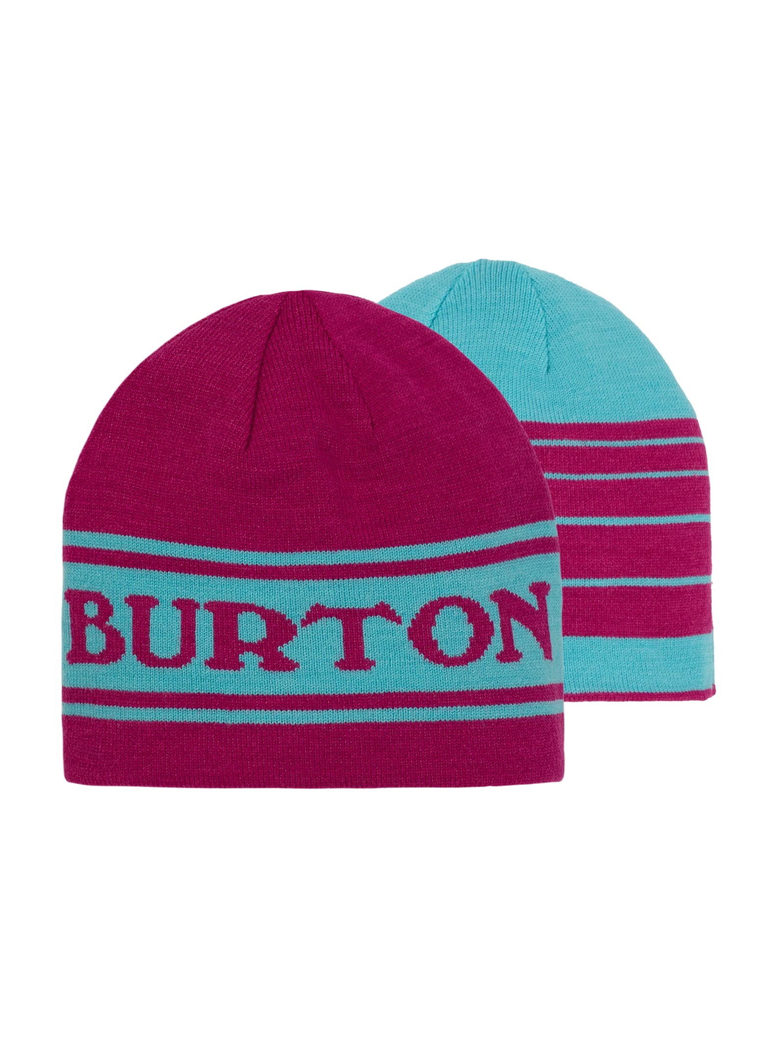 Burton – Bonnet réversible Billboard enfant, Blue Cura?ao / Fuschia, 1SZ