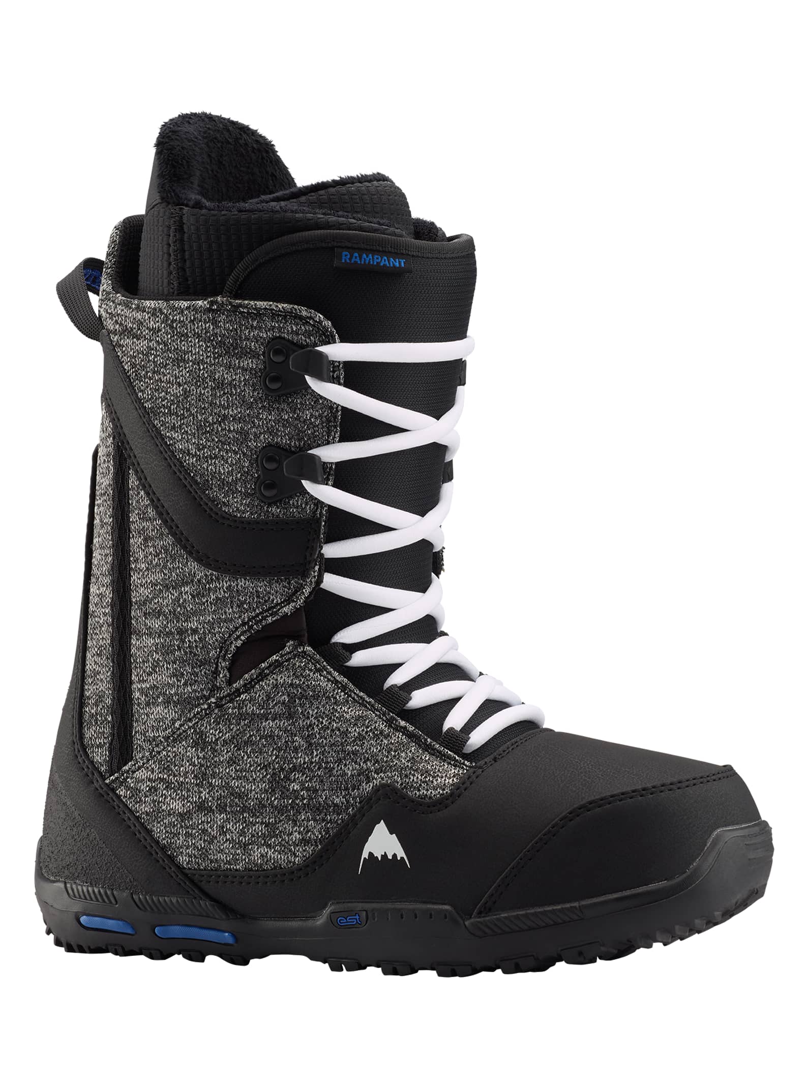 Burton - Boots de snowboard Rampant homme, Black / Blue, 10