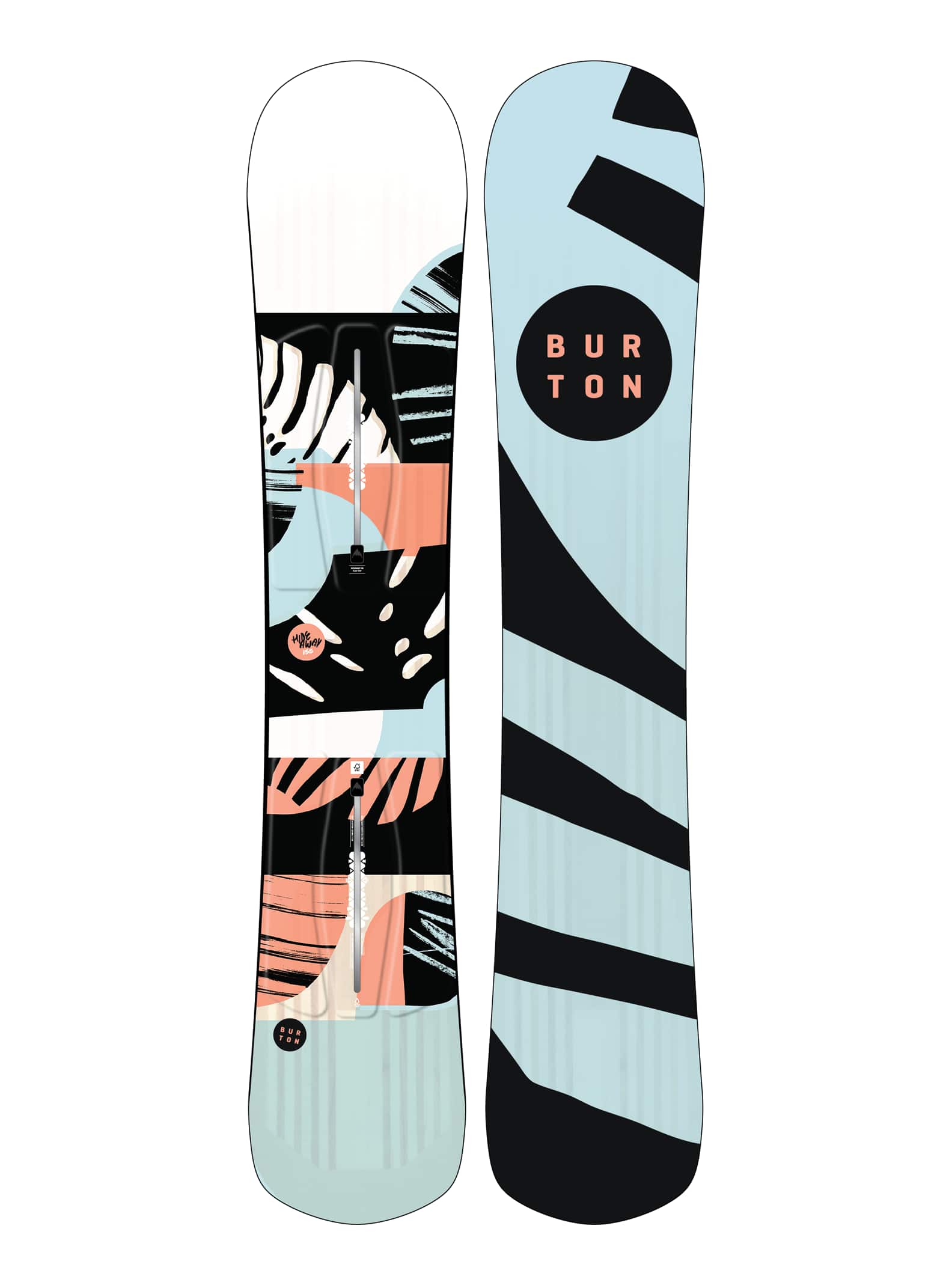 Burton  - Snowboard Hideaway Flat Top femme, 155