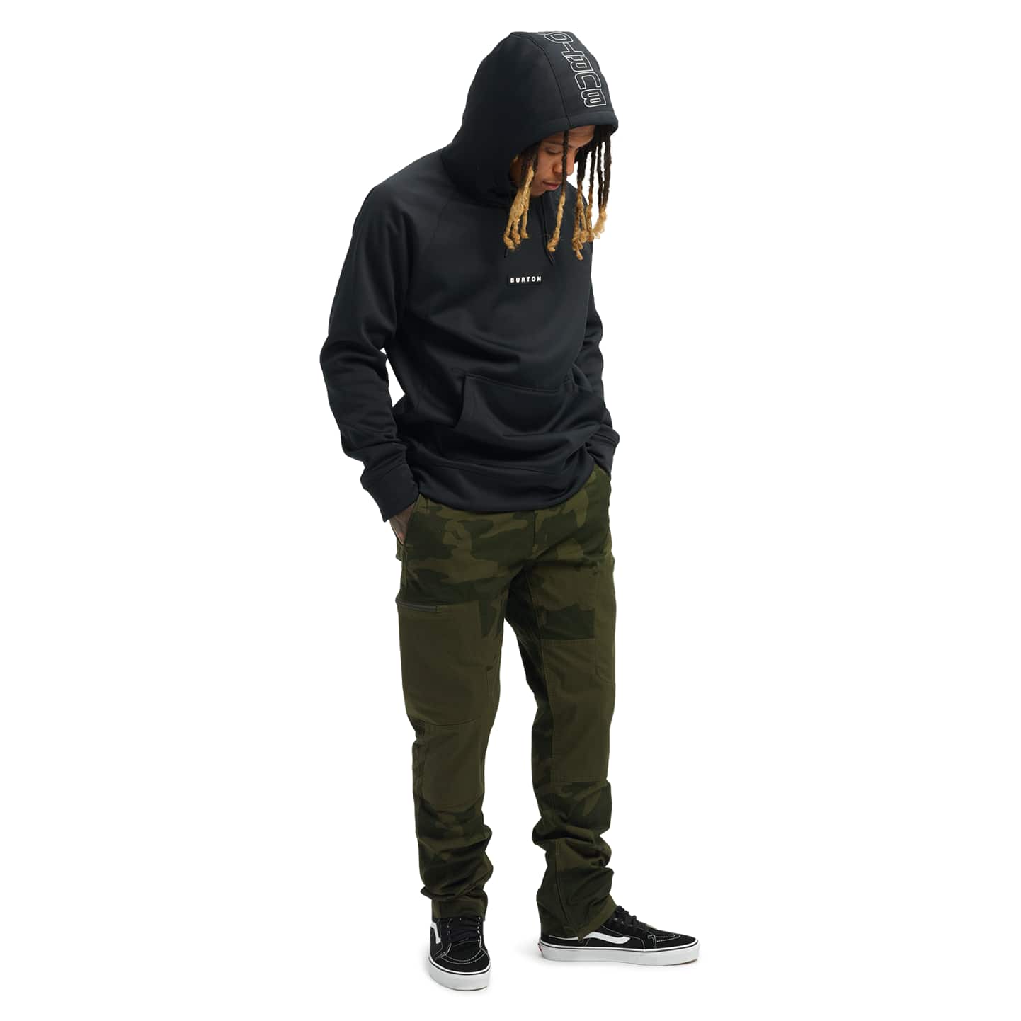 burton bonded pullover hoodie