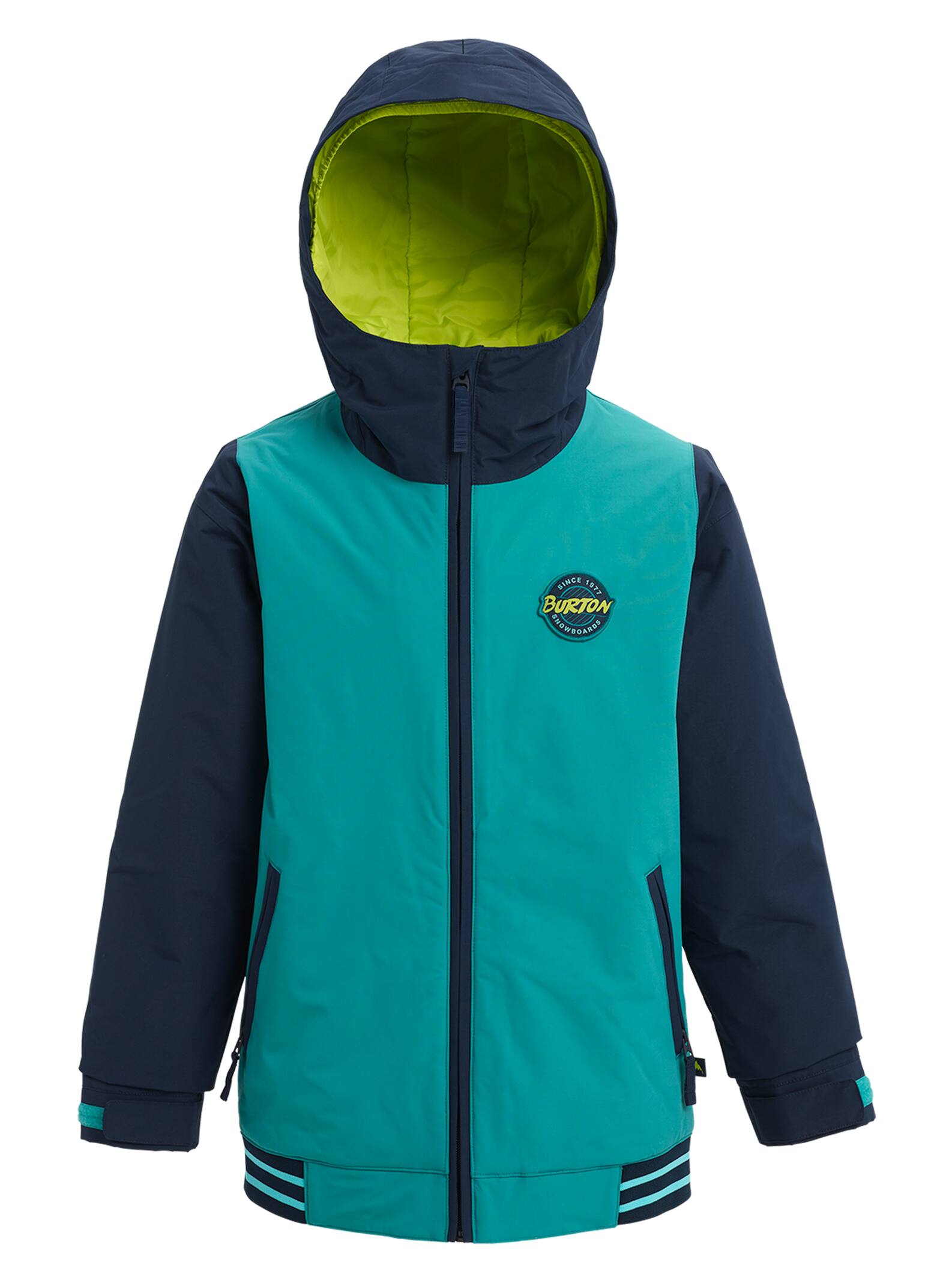Burton - Veste Game Day garçon, Green-Blue Slate / Dress Blue, L