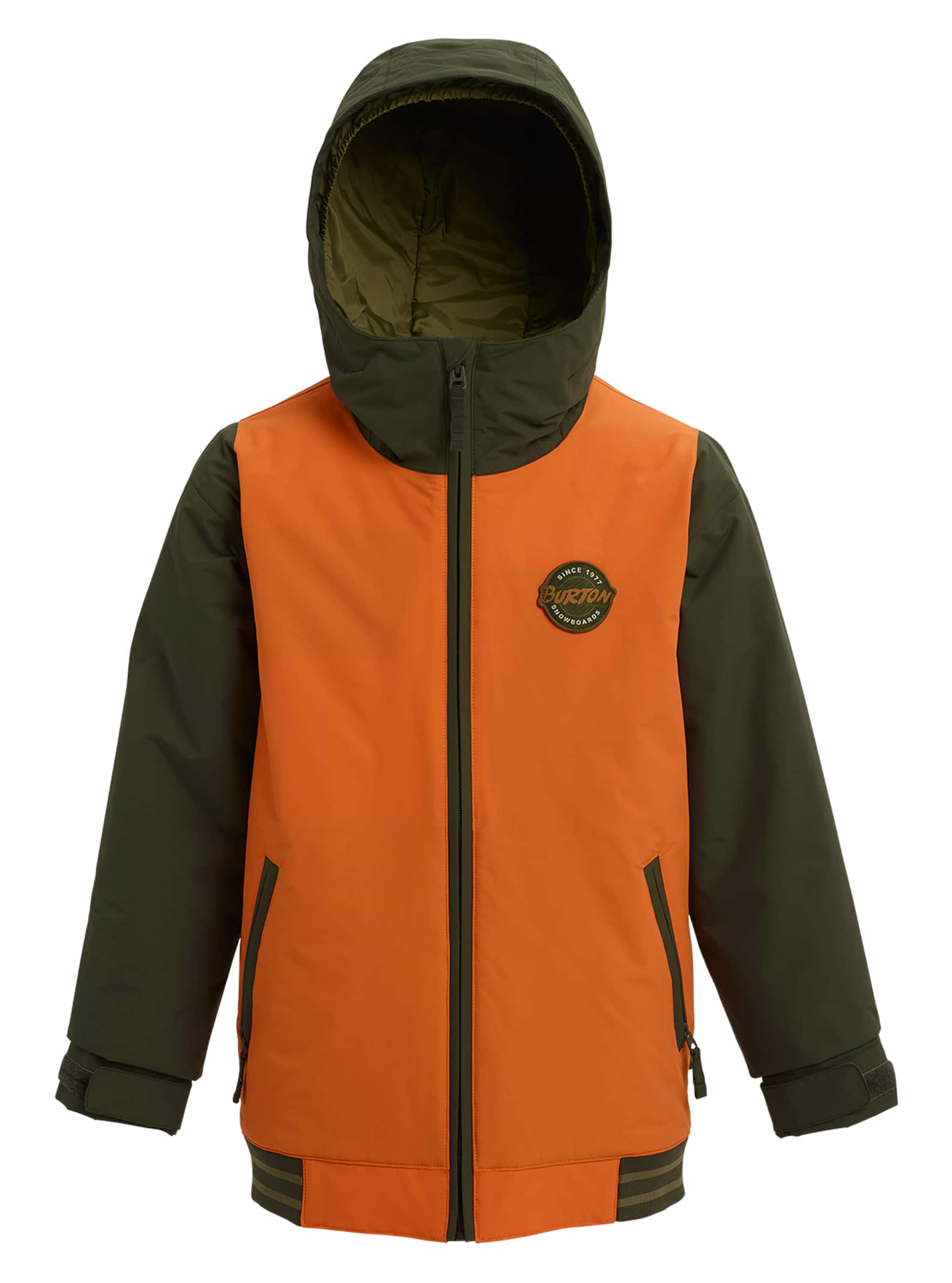 Burton - Veste Game Day garçon, Russet Orange / Forest Night, L