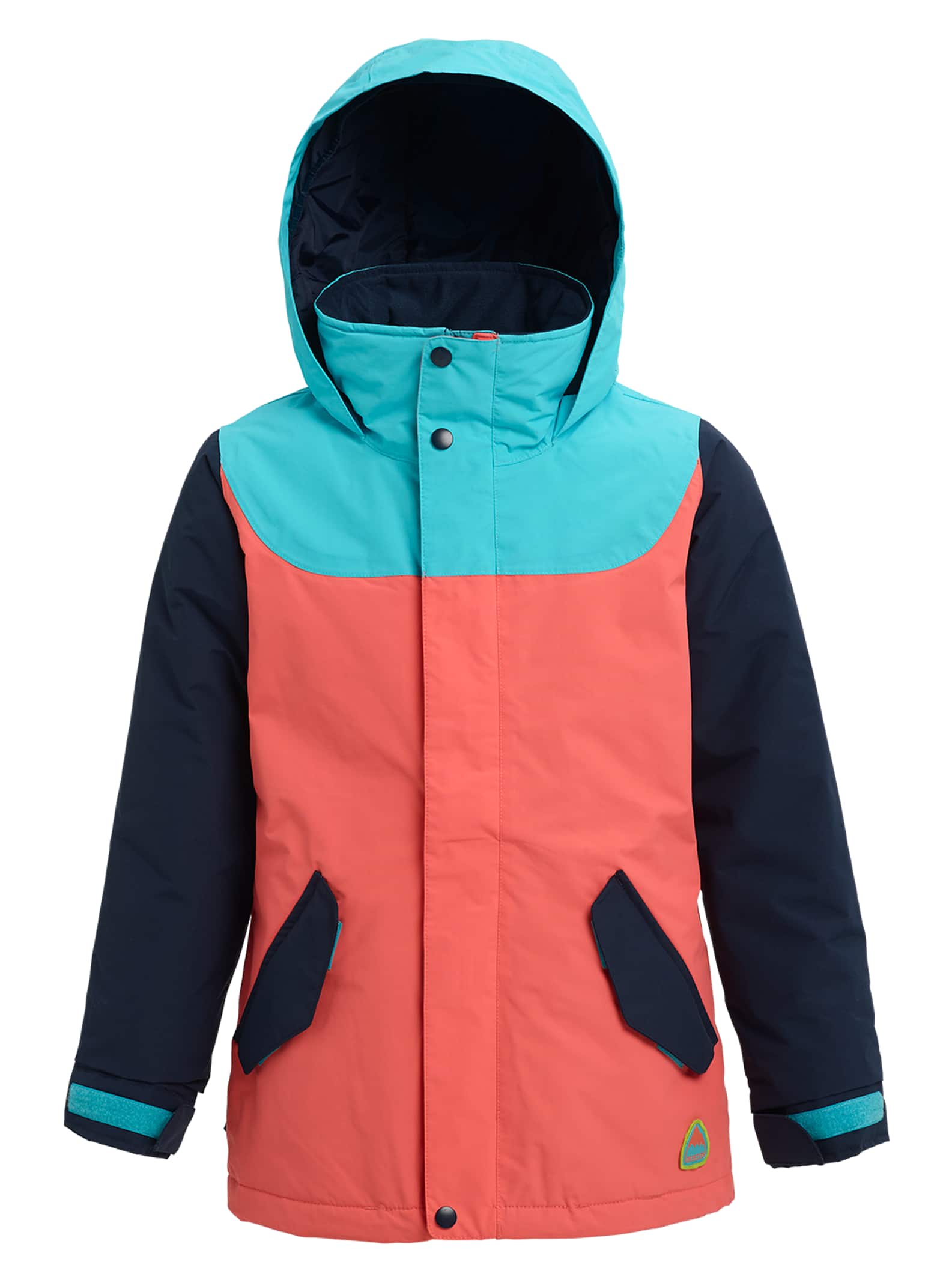 Burton - Veste Elodie fille, Blue Cura?ao / Dress Blue / Georgia Peach, S