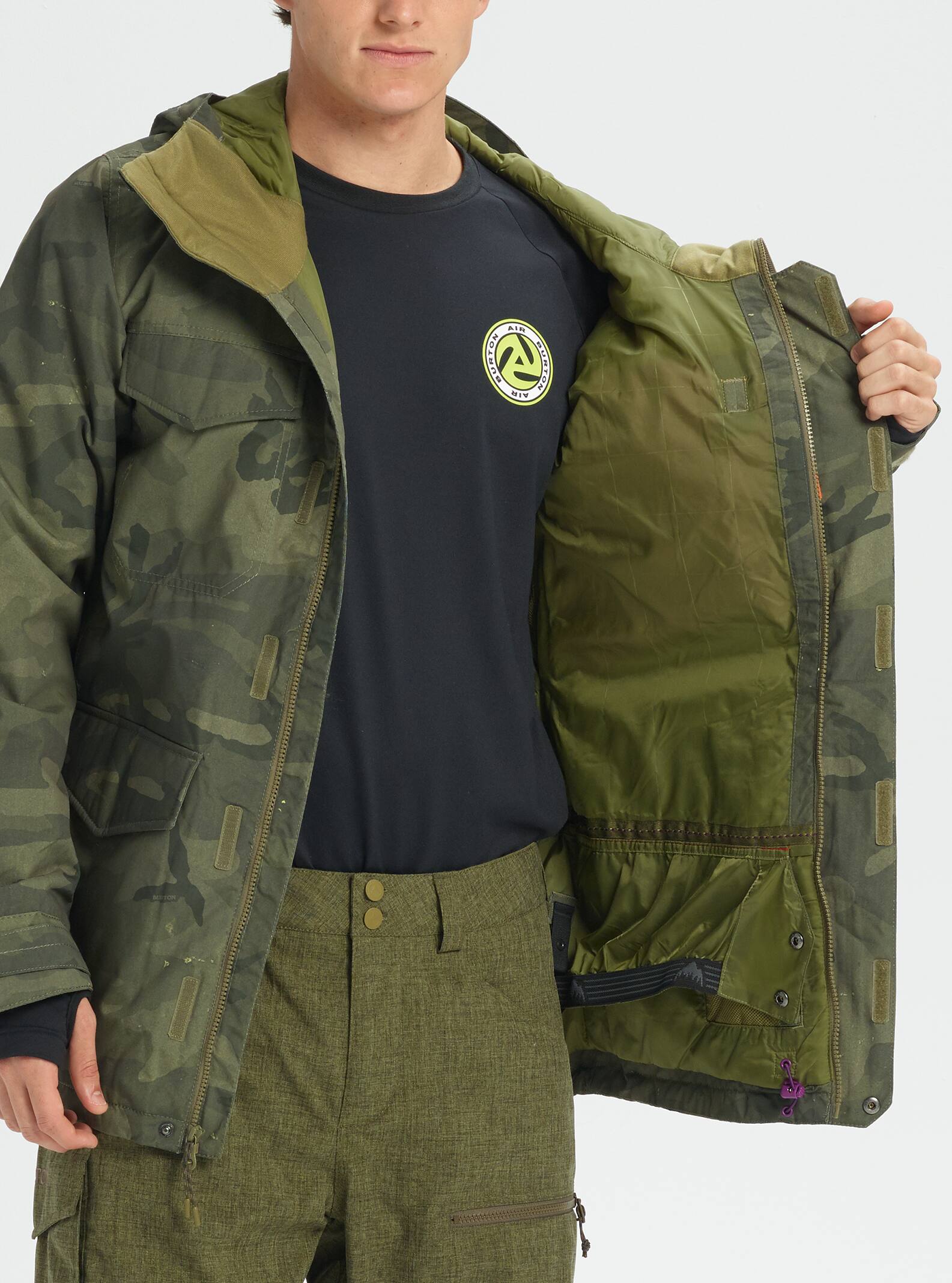 burton jacket camo