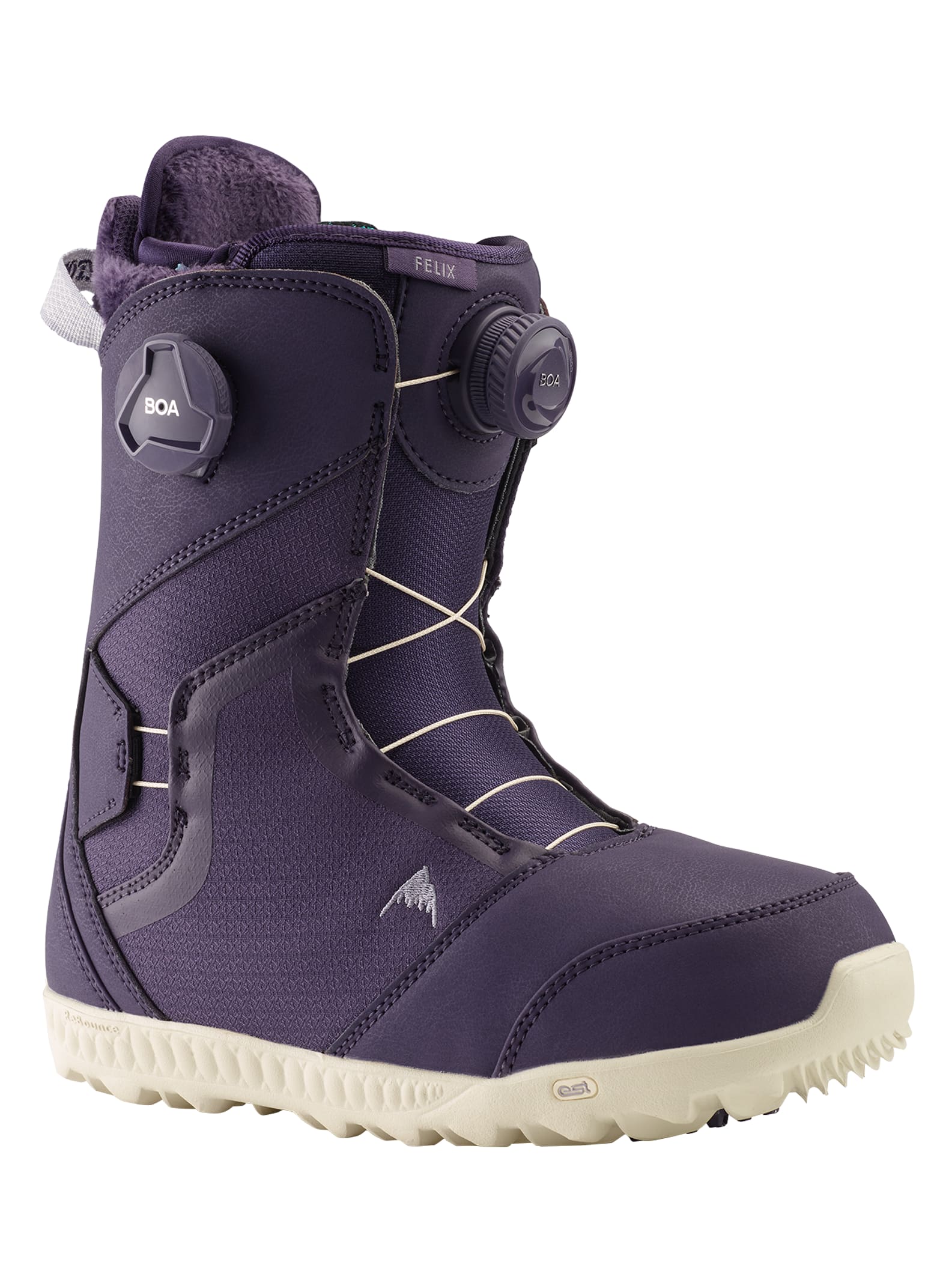 Burton - Boots de snowboard Felix Boa® femme, Purple Velvet, 6.5