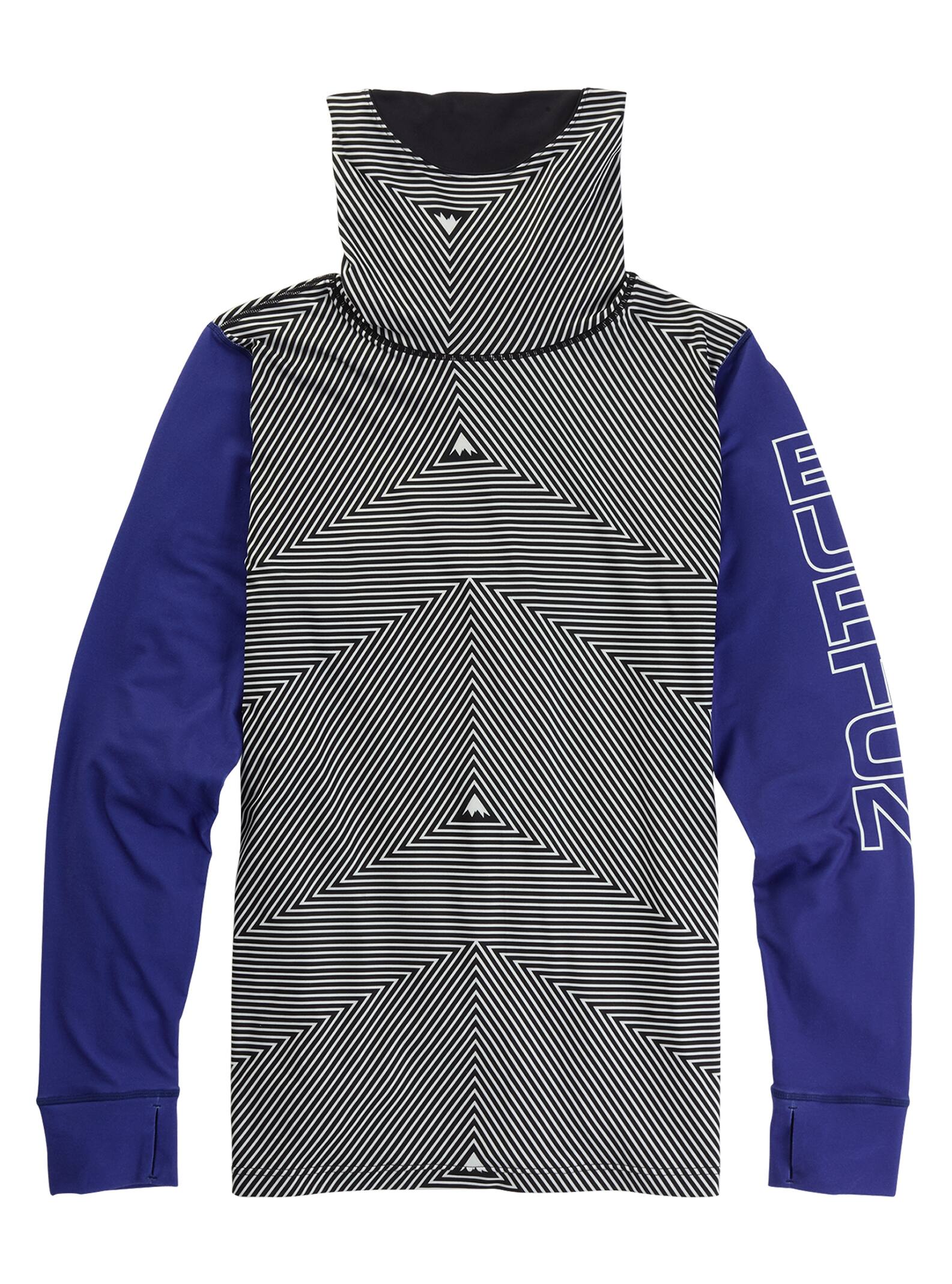 Burton – Sweat à col montant sous-vêtement semi-épais homme, Spun Out / Royal Blue, L