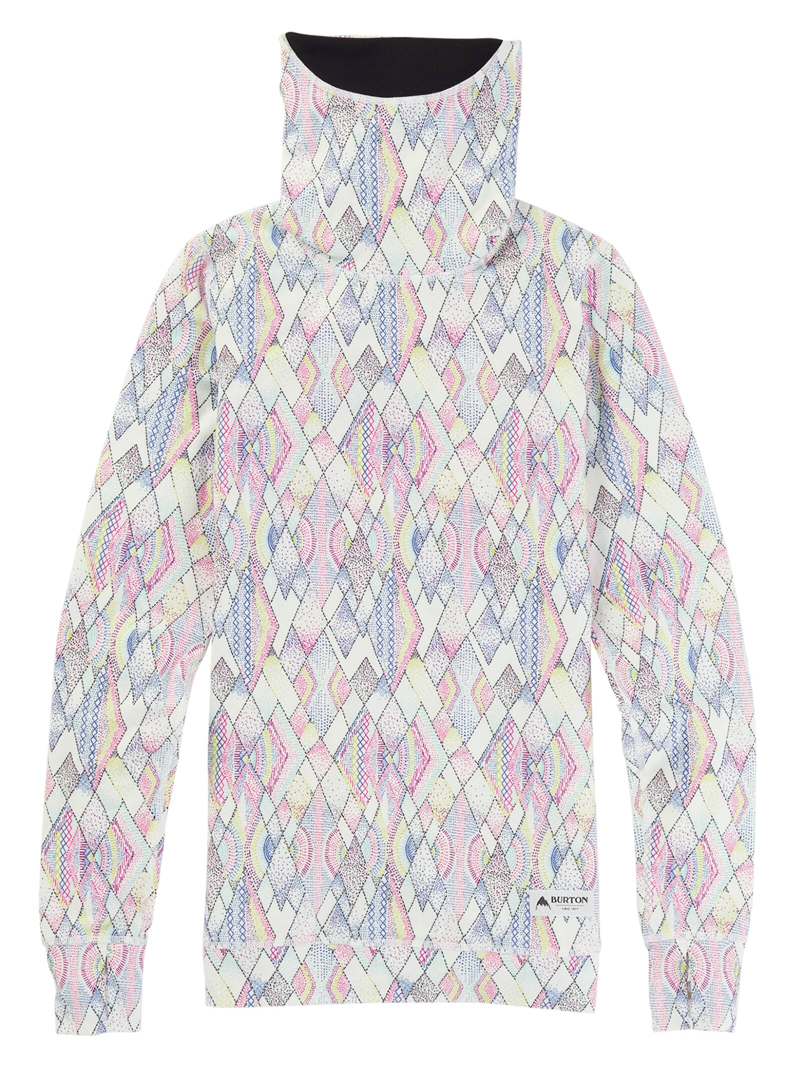 Burton - Chemise à col montant sous-vêtement intermédiaire femme, Diamond Dot, S