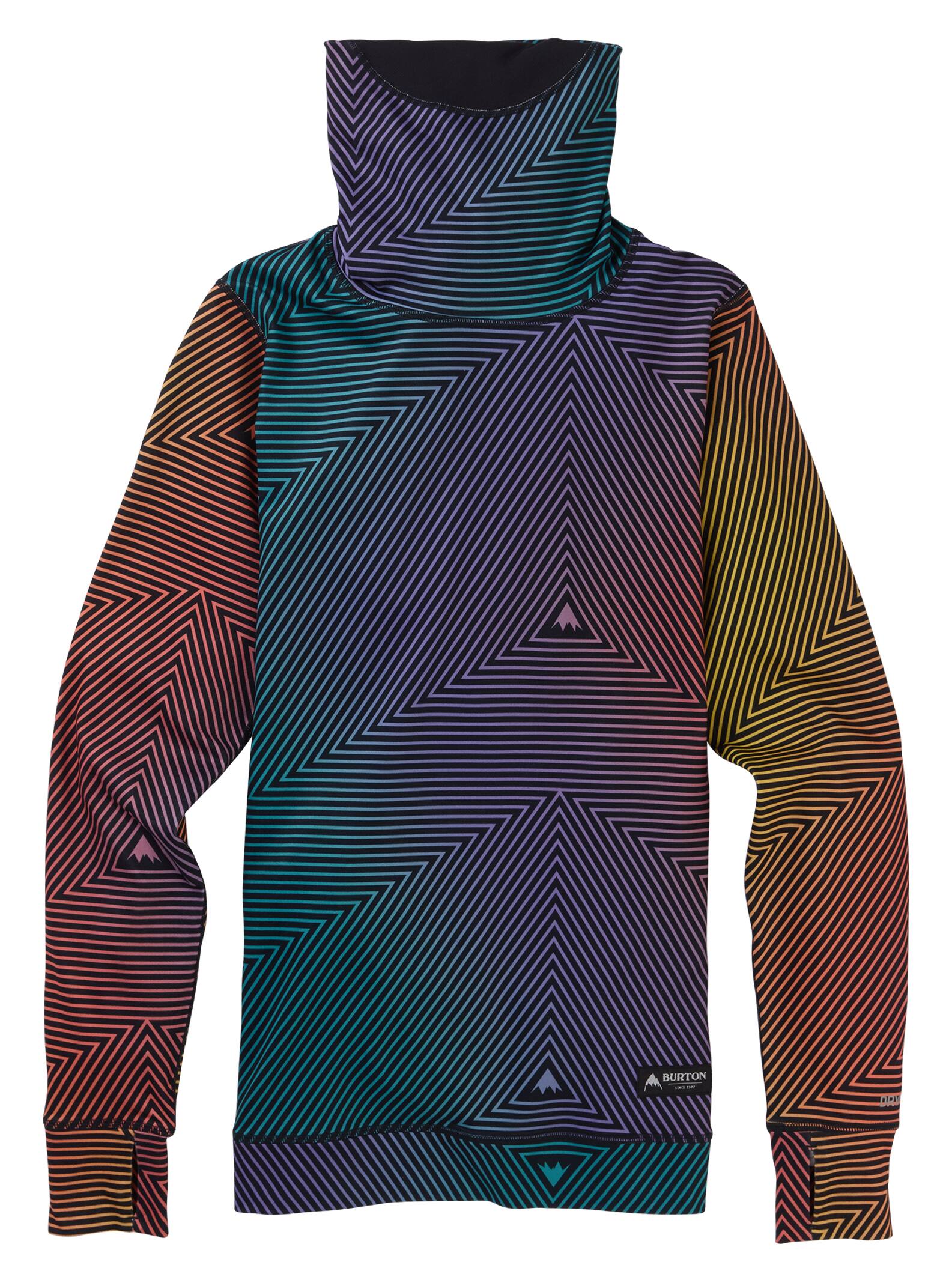 Burton - Chemise à col montant sous-vêtement intermédiaire femme, Gradient Spun Out, L