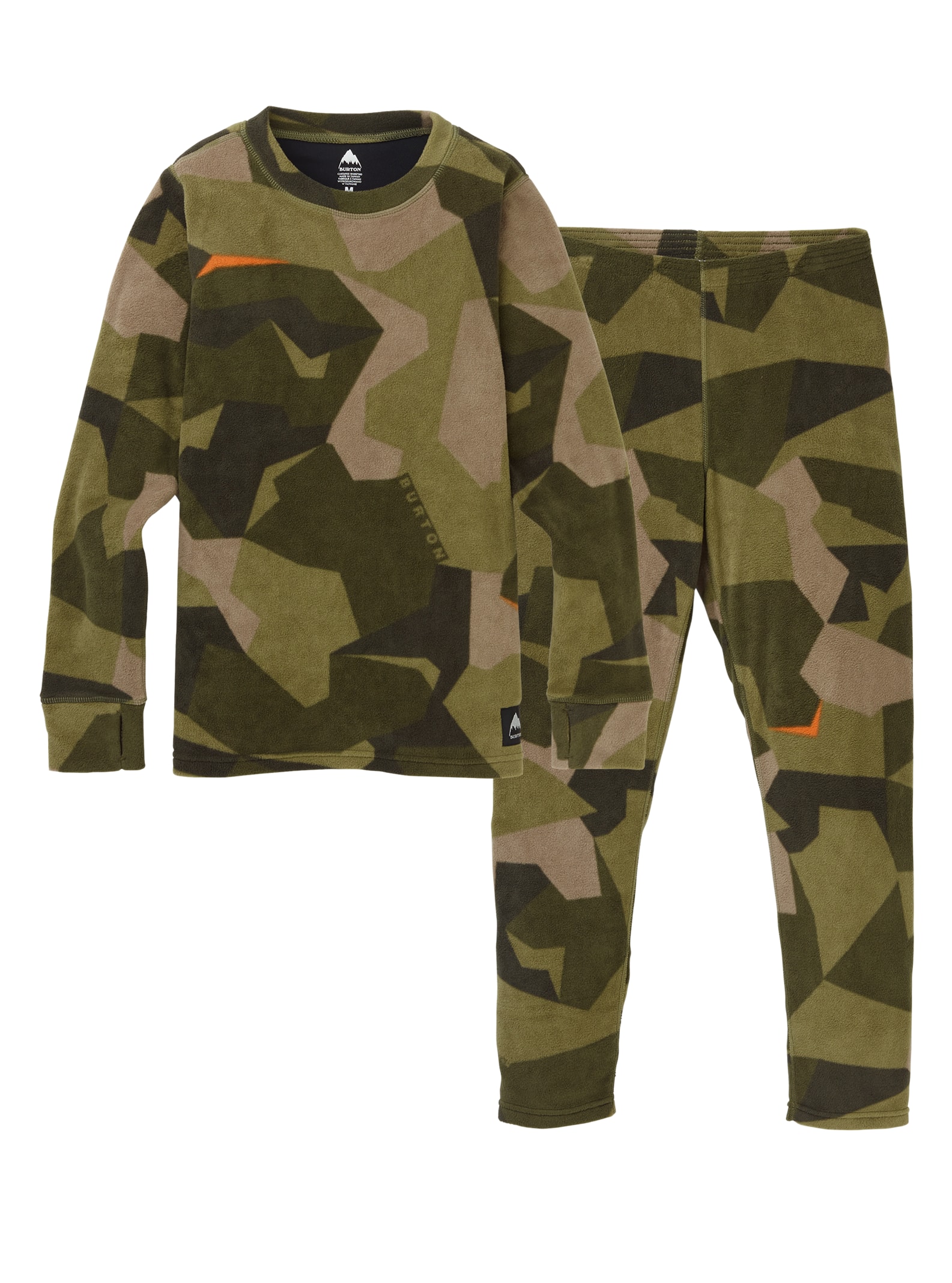 Burton - Ensemble sous-vêtements en polaire enfant, Three Crowns Camo, M