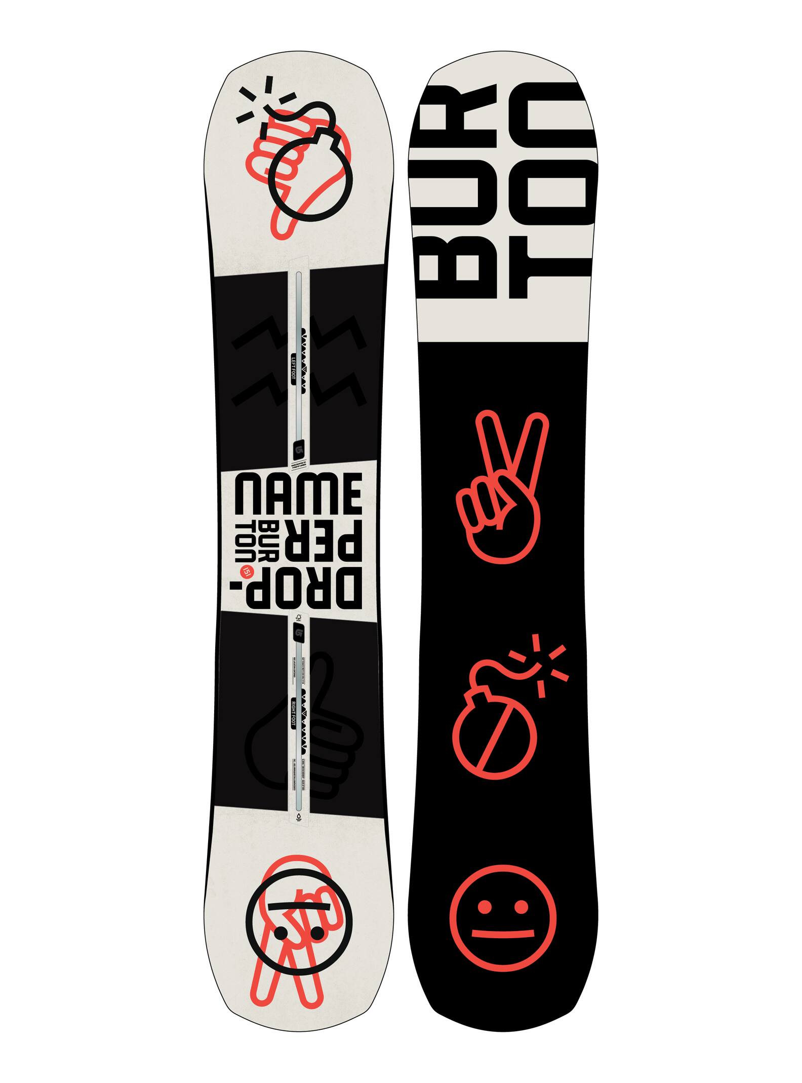 Burton – Snowboard Name Dropper homme, 151