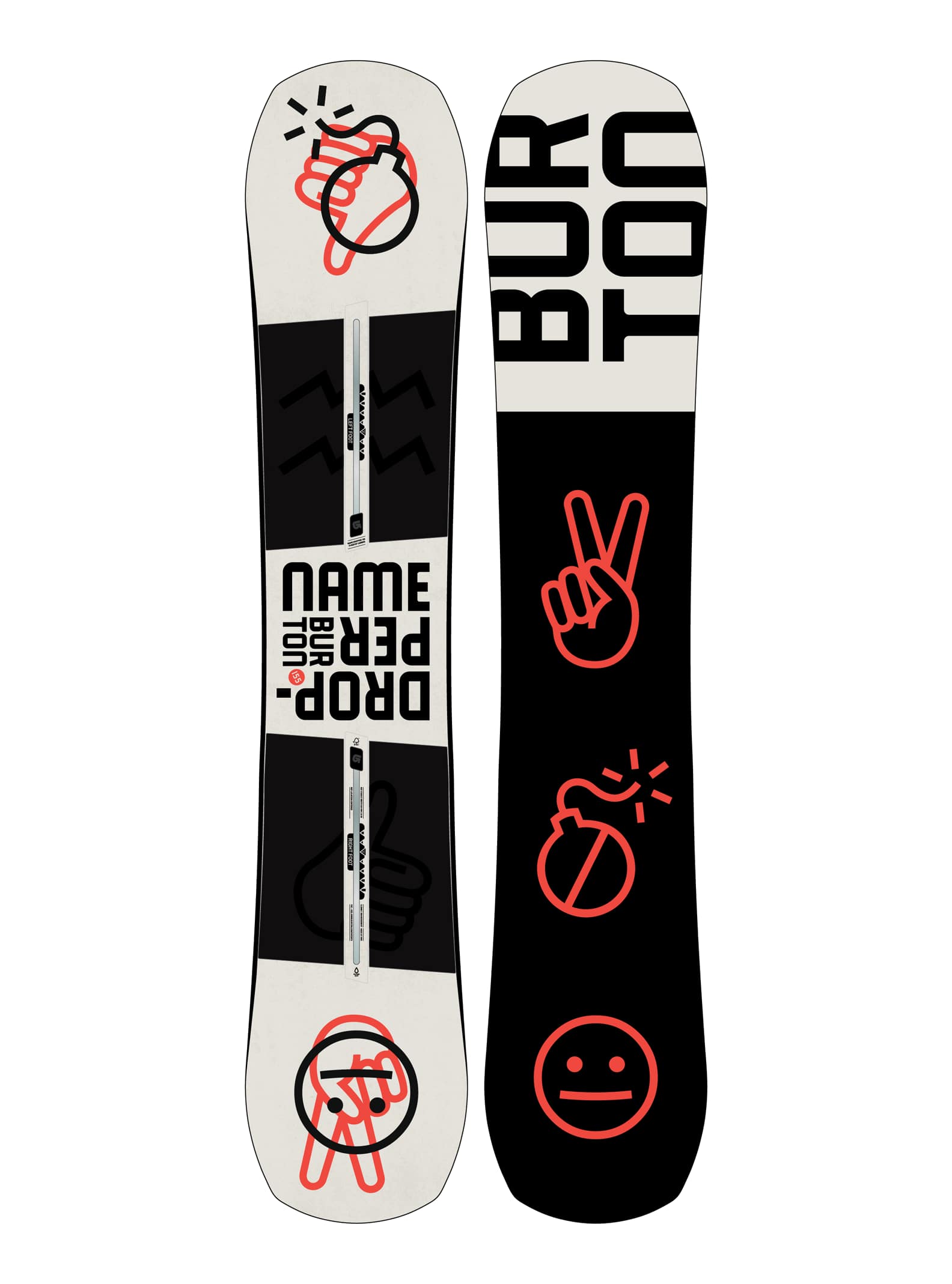 Burton – Snowboard Name Dropper homme, 155