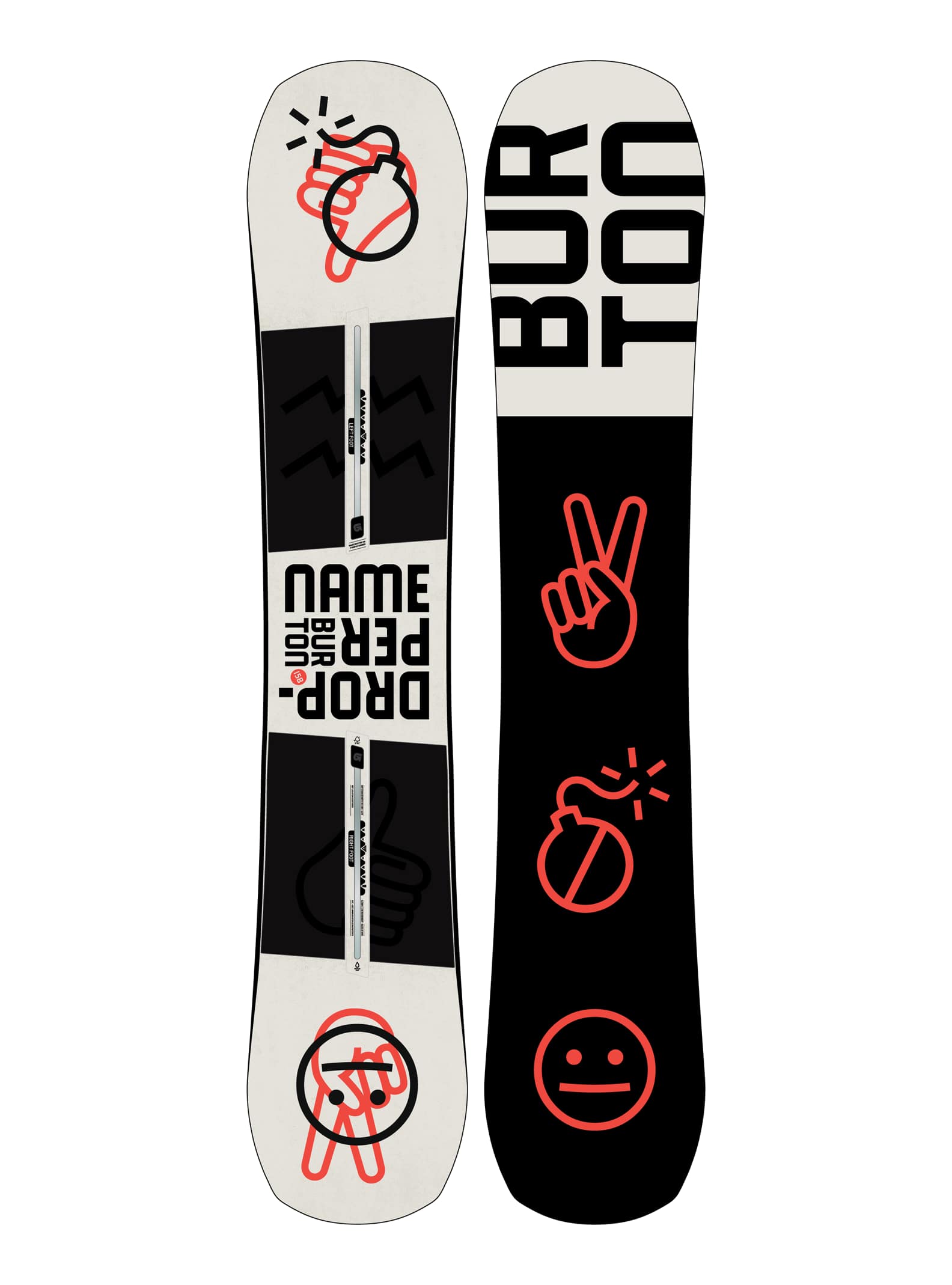 Burton – Snowboard Name Dropper homme, 158