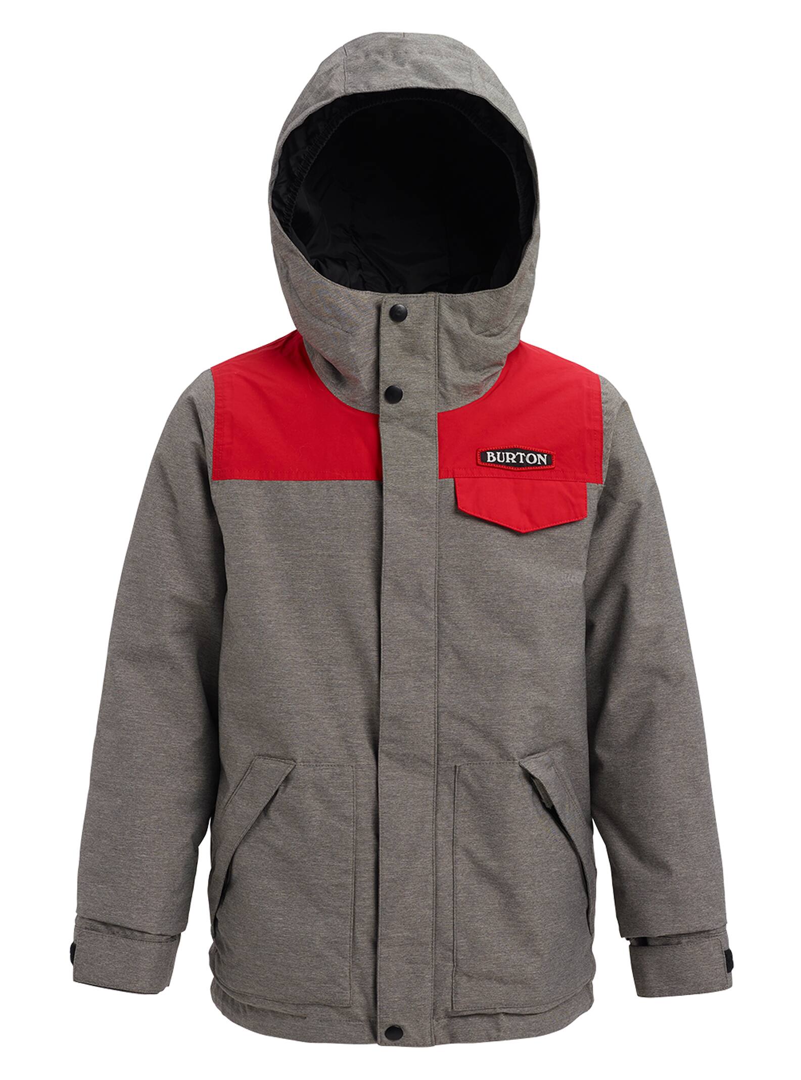 Burton - Veste Dugout garçon, Bog Heather / Flame Scarlet, L