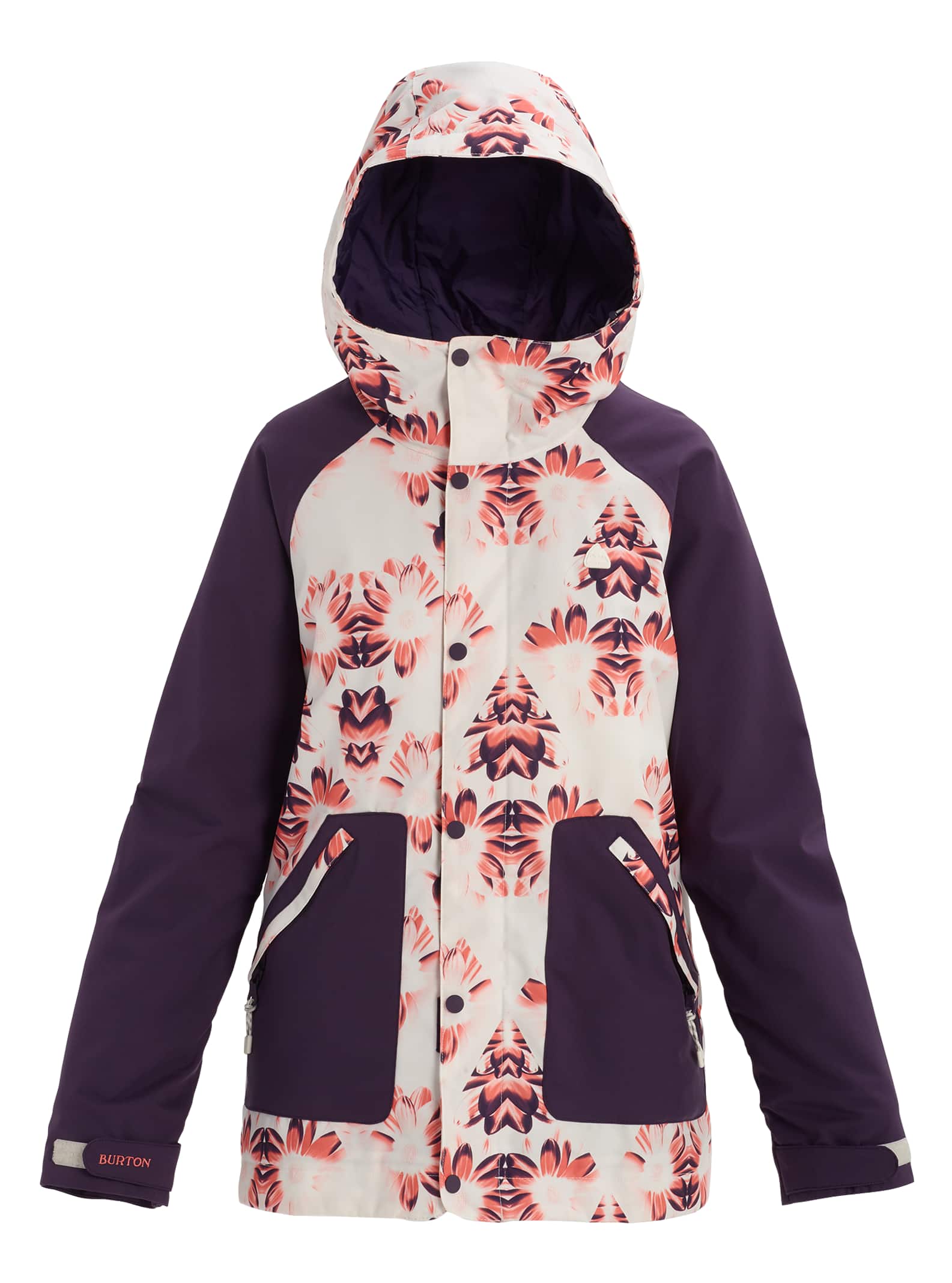 Burton - Veste Eastfall femme, Stout White Stylus / Purple Velvet, L