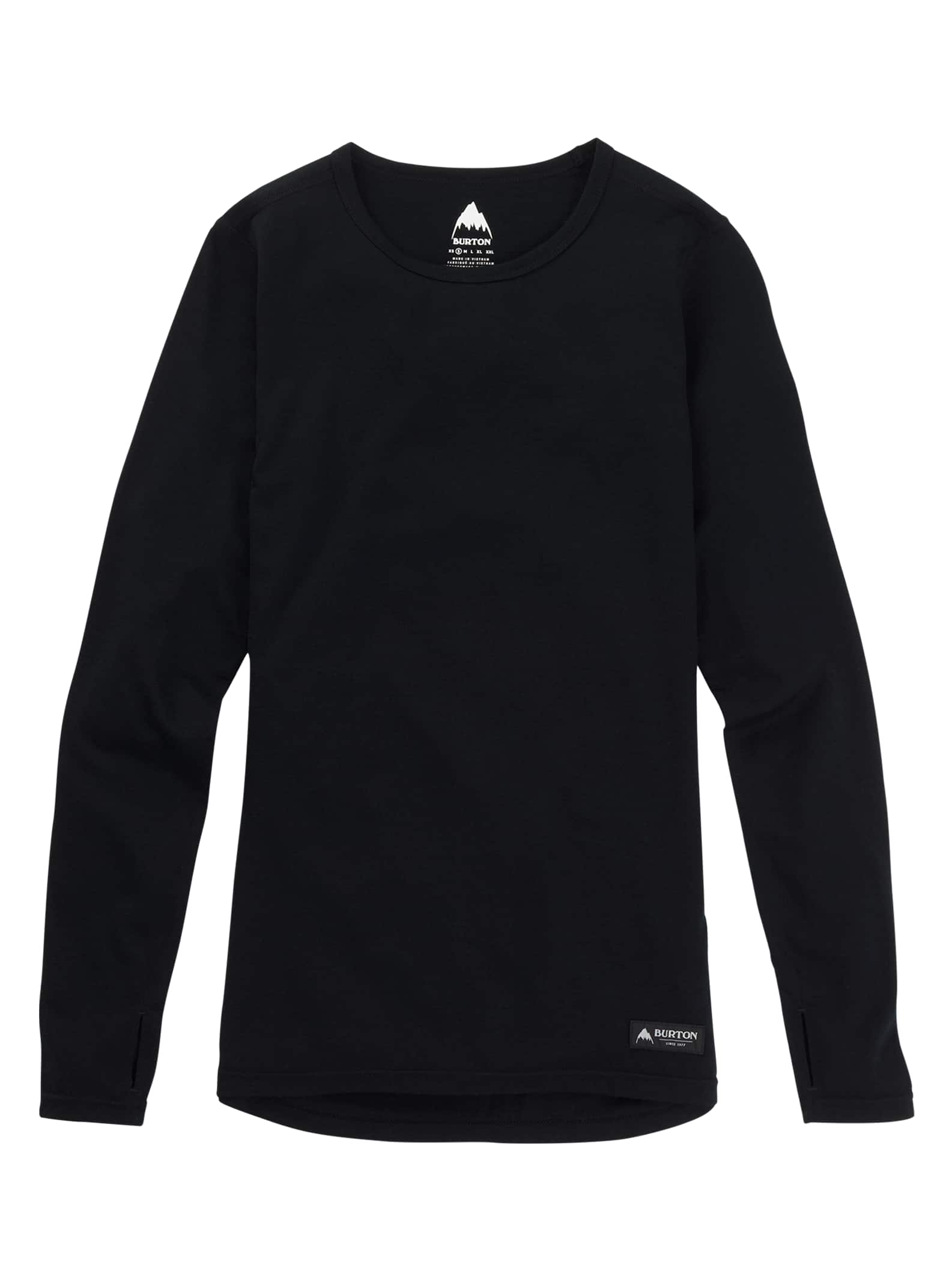 Burton  - Ras du cou sous-vêtement intermédiaire en laine mérinos femme, True Black, L