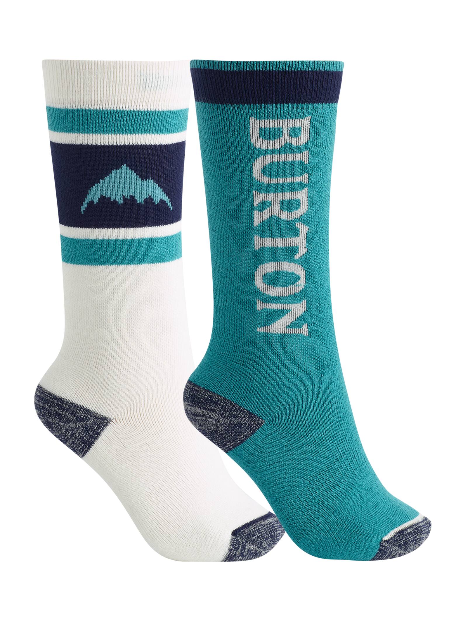 Burton  - Lot de 2 paires de chaussettes Weekend intermédiaires enfant, Stout White, SM