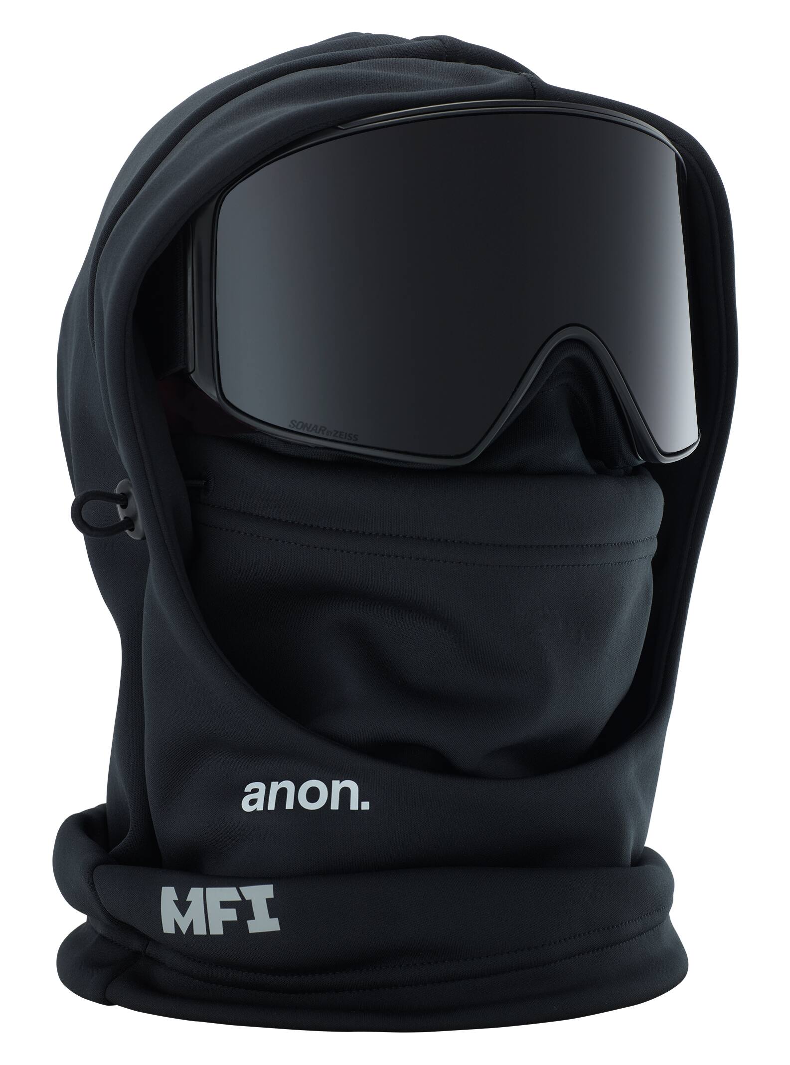 Anon - Passe-montagne à capuche MFI homme, Black, 1SZ