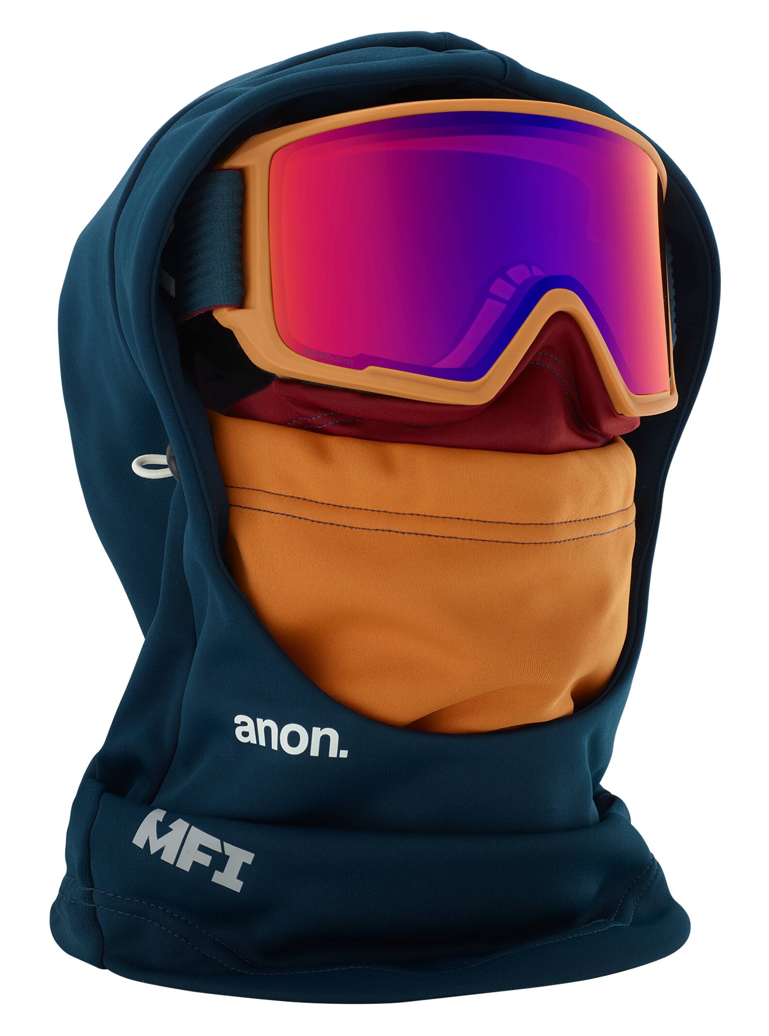 Anon - Passe-montagne à capuche MFI homme, Blue, 1SZ