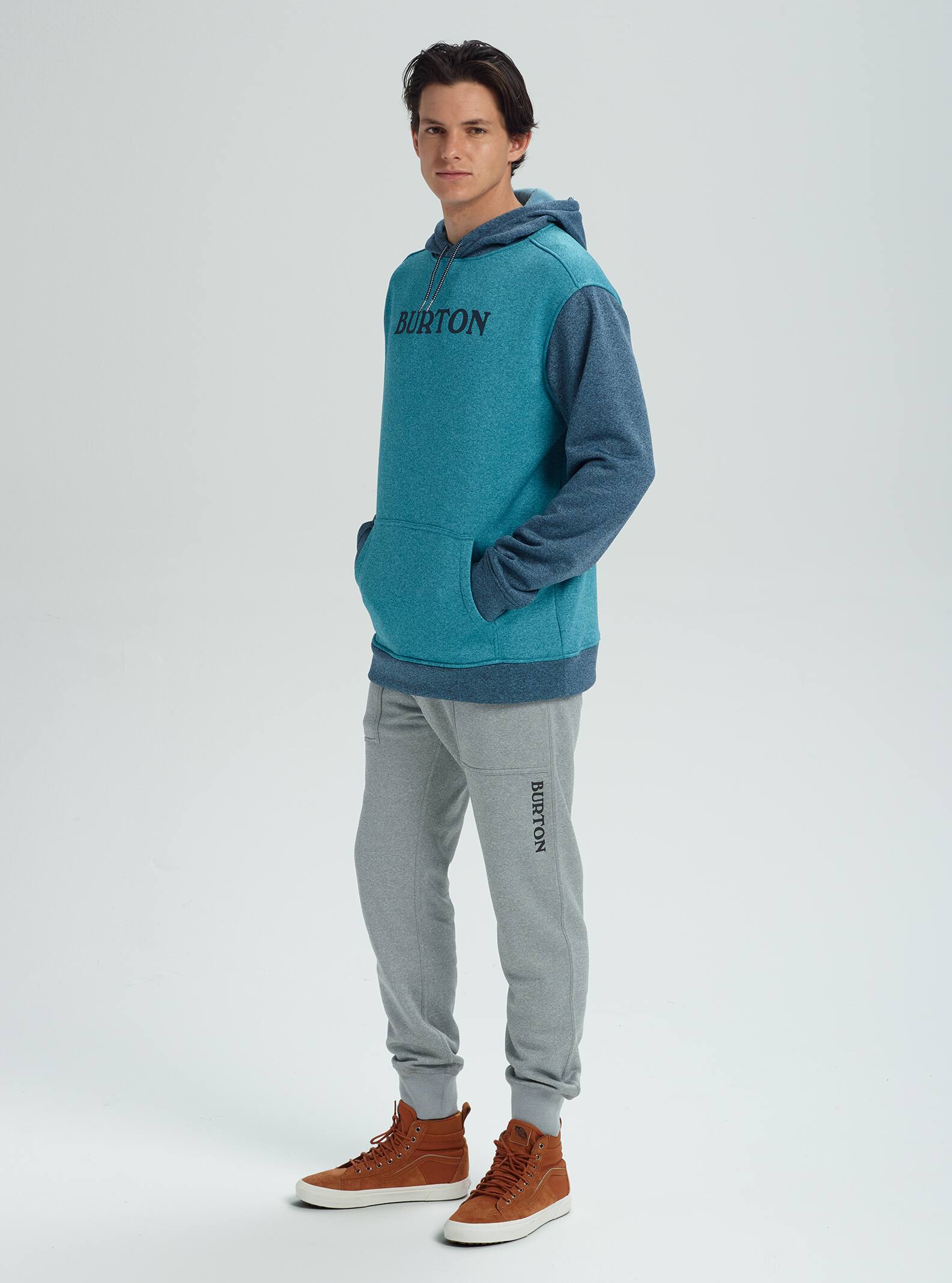 burton men's oak pullover moletom com capuz