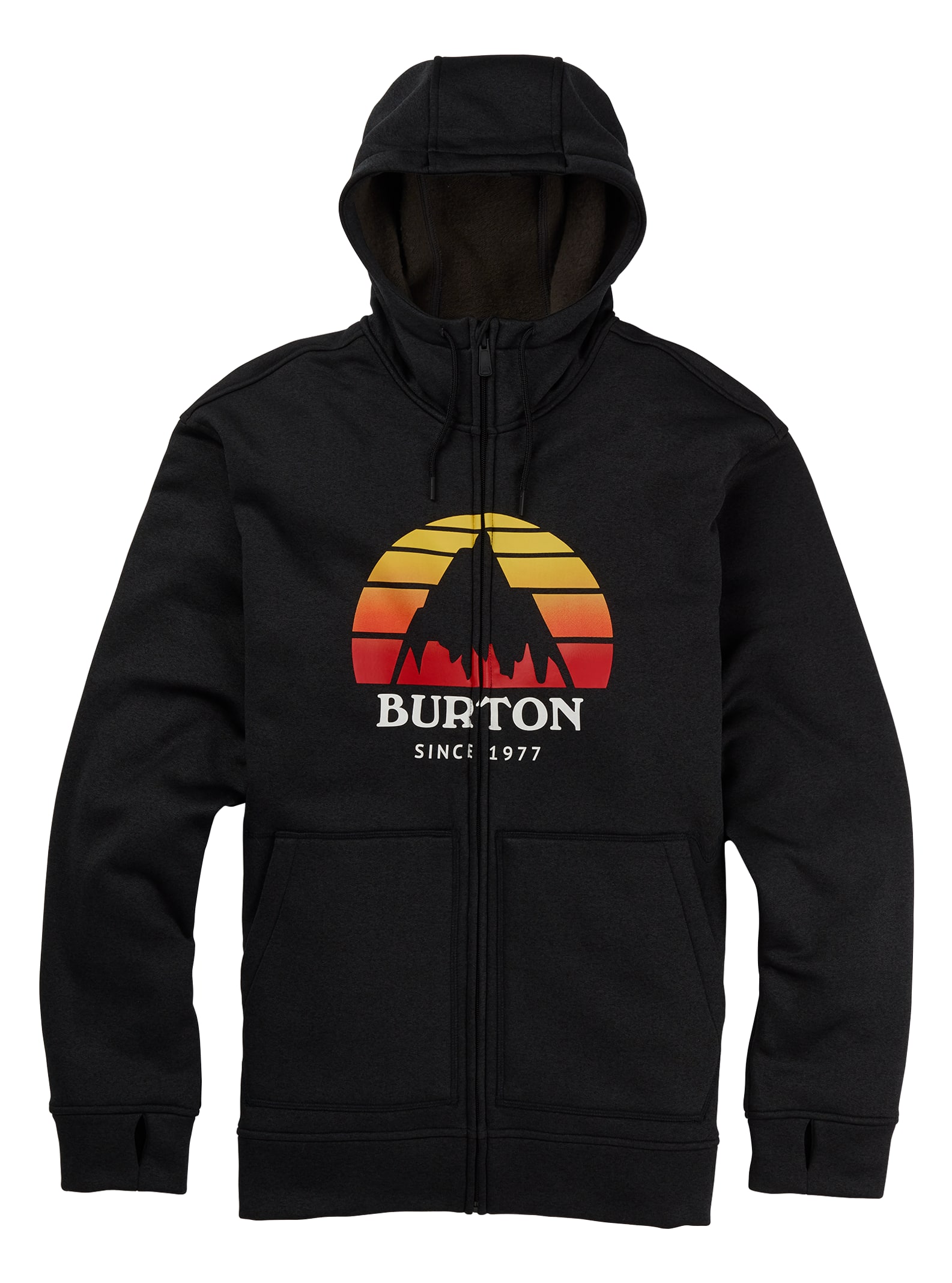 Burton – Sweat à capuche zippé Oak homme, Sunset True Black Heather, L