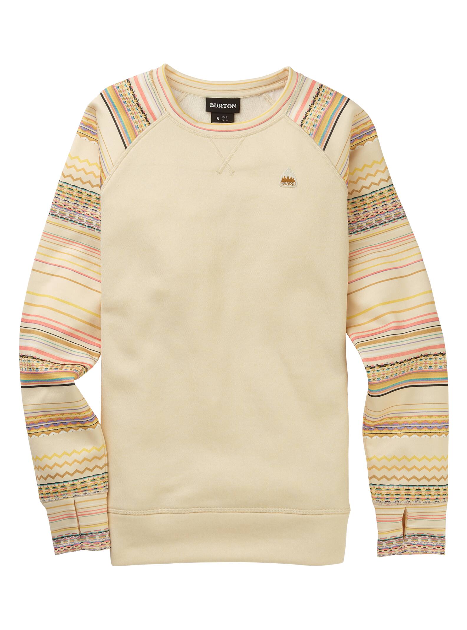 Burton - Ras du cou Oak femme, Cr?me Br?l?e Heather / Cr?me Br?l?e Revel Stripe, XXL