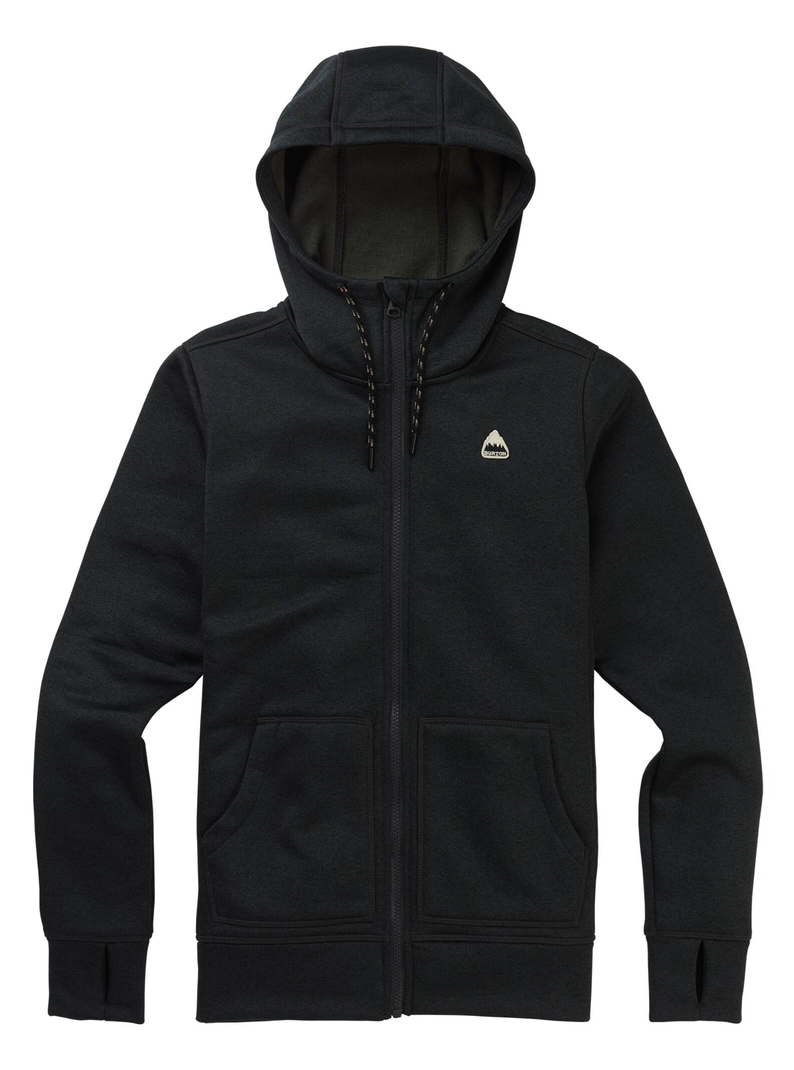 Burton - Sweat à capuche zippé Oak femme, True Black Heather, L