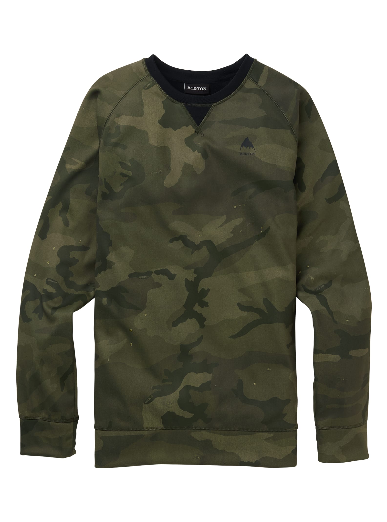 Burton - Ras du cou à coutures collées Crown homme, Worn Camo, L