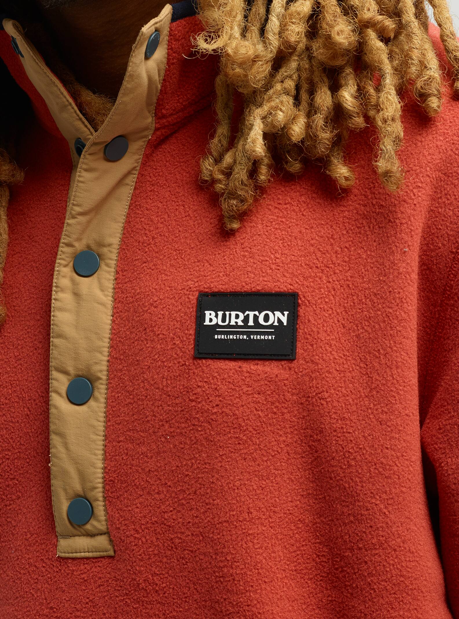 men's burton hearth fleece anorak