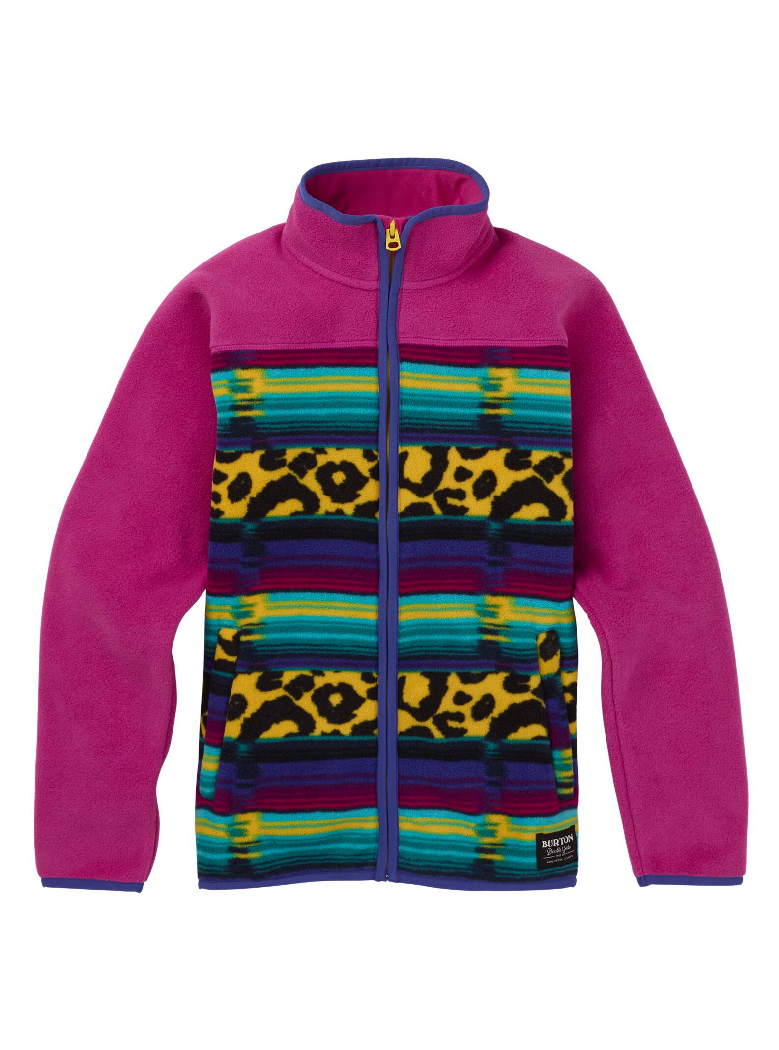 Burton – Polaire zippée Spark enfant, Leopardy Cat / Fuchsia, L