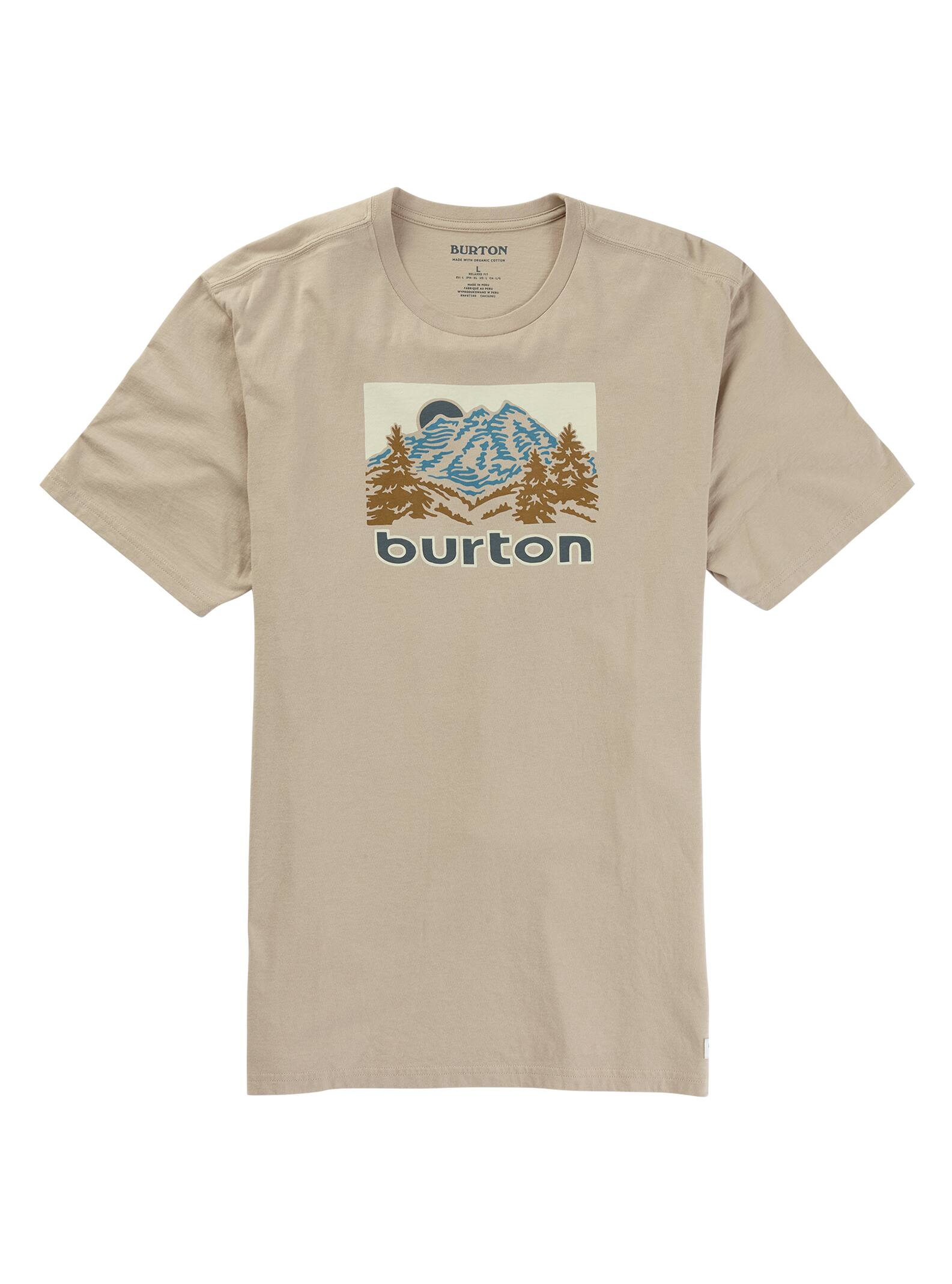 Burton - T-shirt à manches courtes Weir homme, Plaza Taupe, L