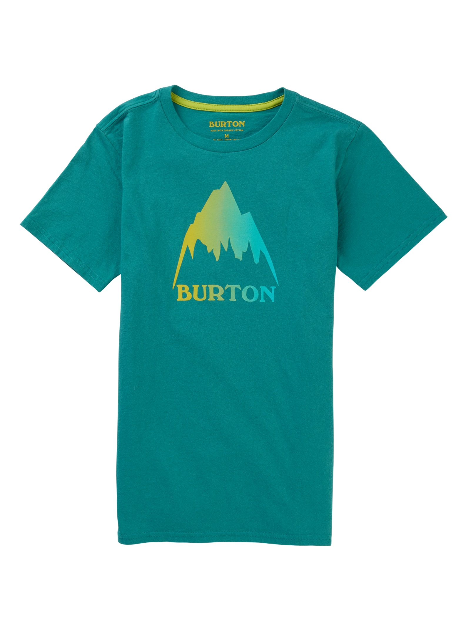 Burton - T-shirt à manches courtes coupe classique Mountain High enfant, Green-Blue Slate, L