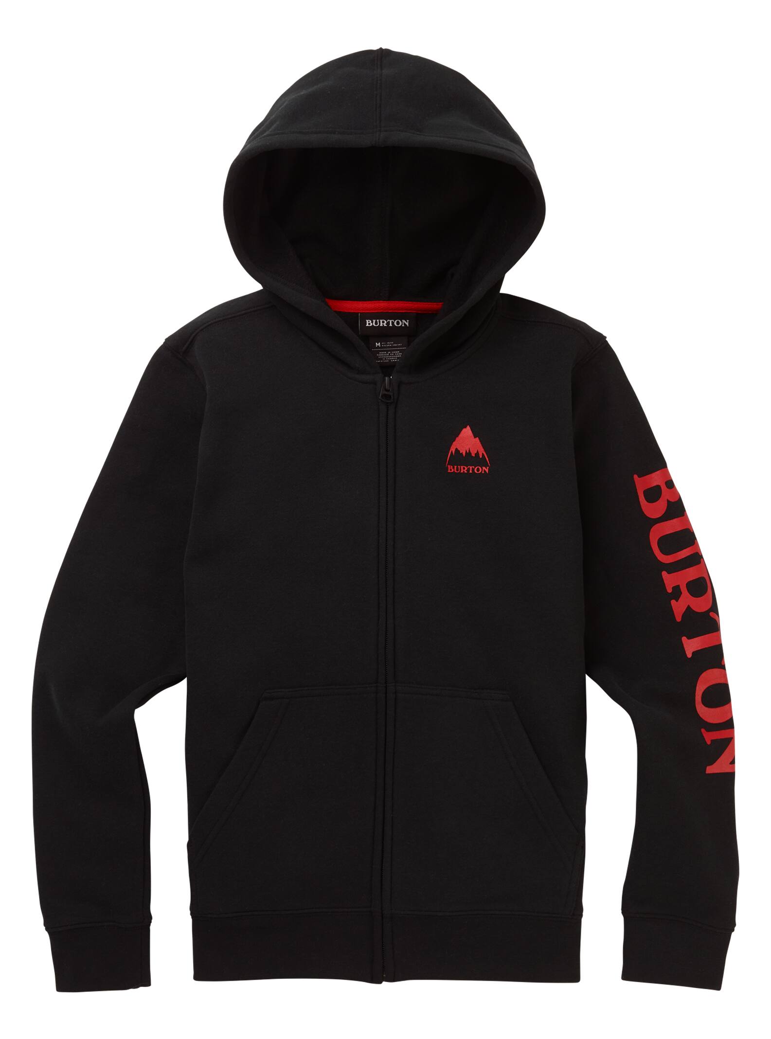 Burton - Sweat à capuche zippé Recycled Elite enfant, True Black, S