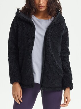 Women's Burton Lynx Full-Zip Fleece shown in True Black
