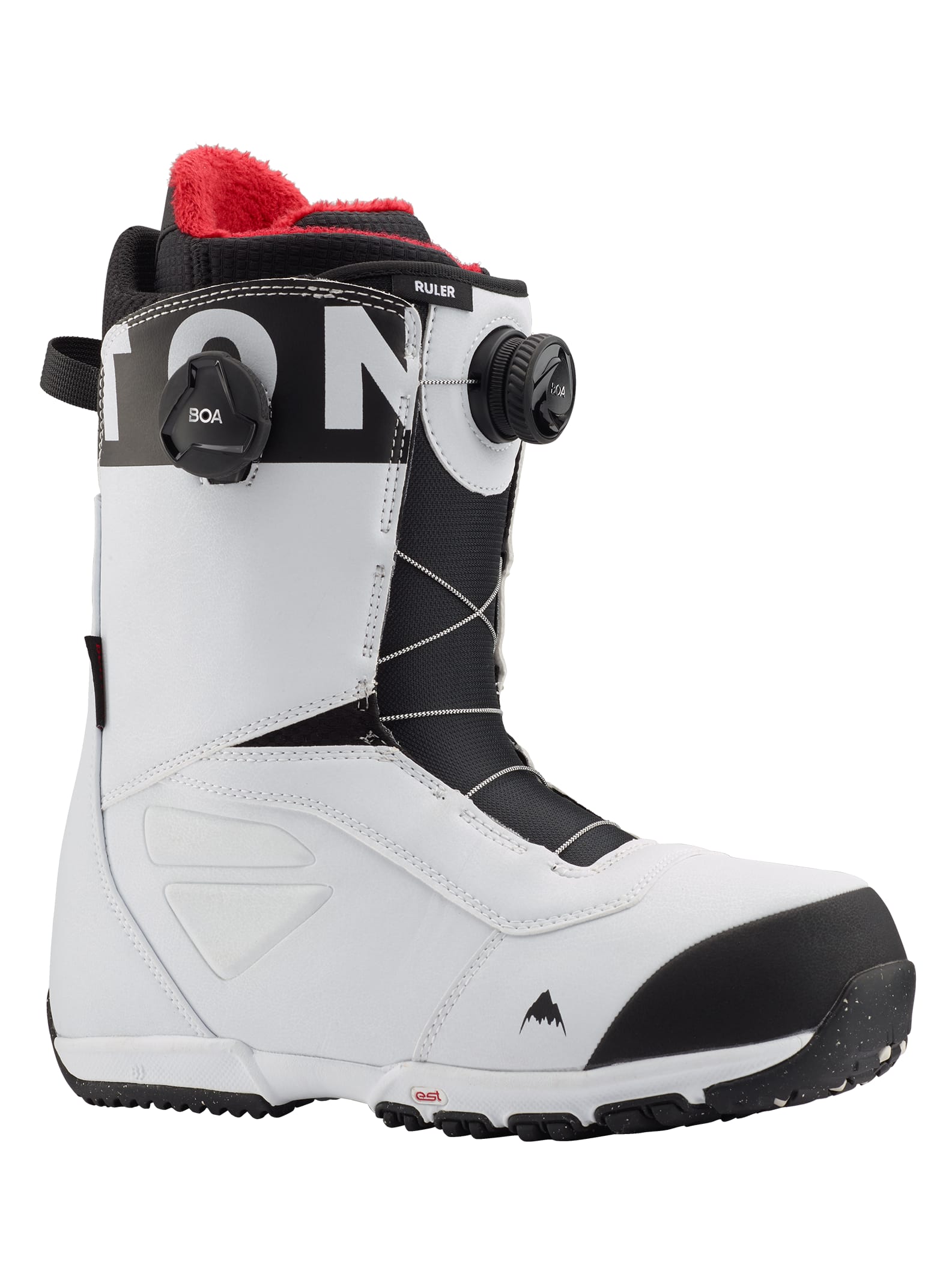 Burton - Boots de snowboard Ruler Boa® homme, White / Black, 10