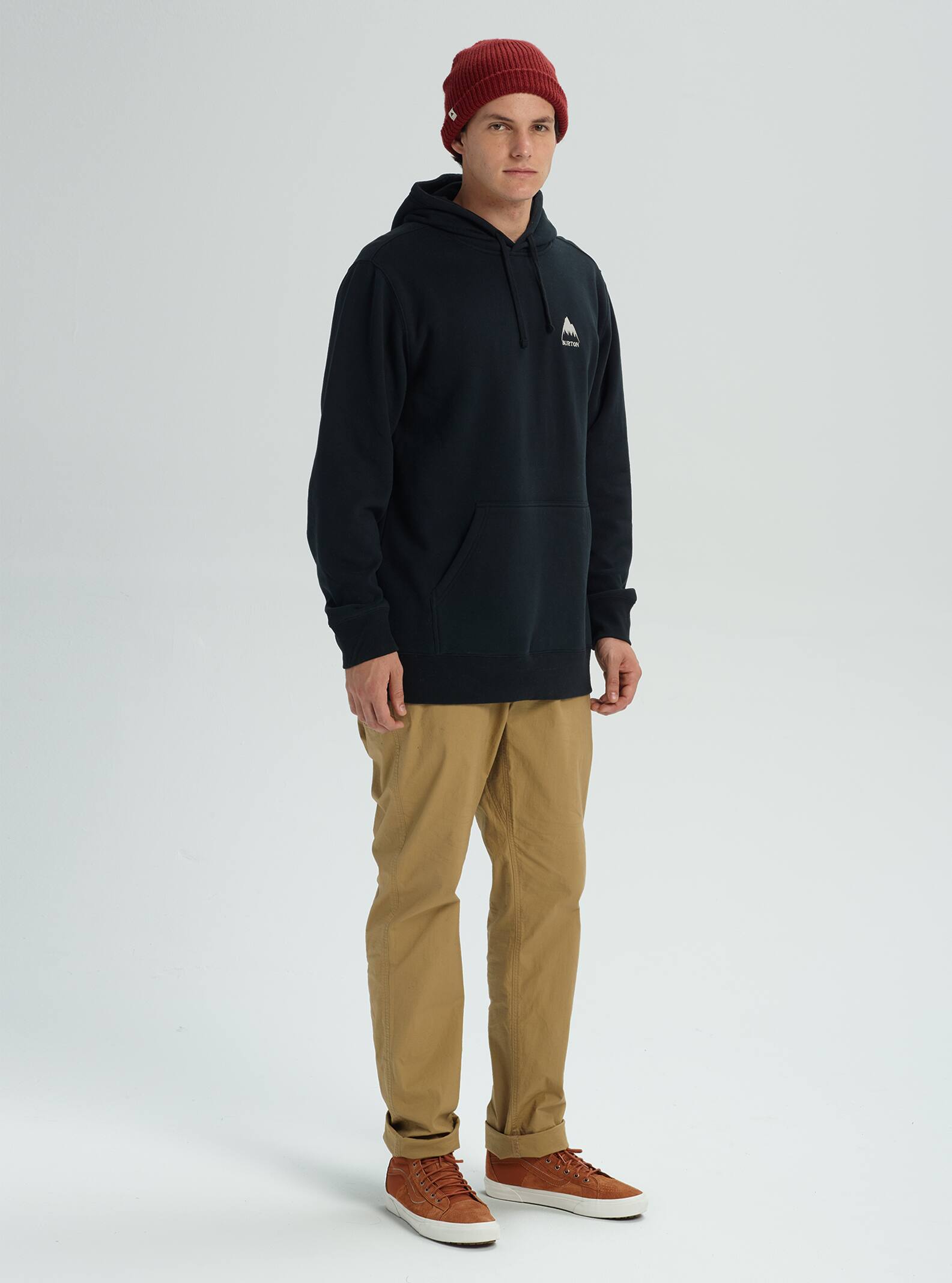 men's burton mountain pullover moletom com capuz