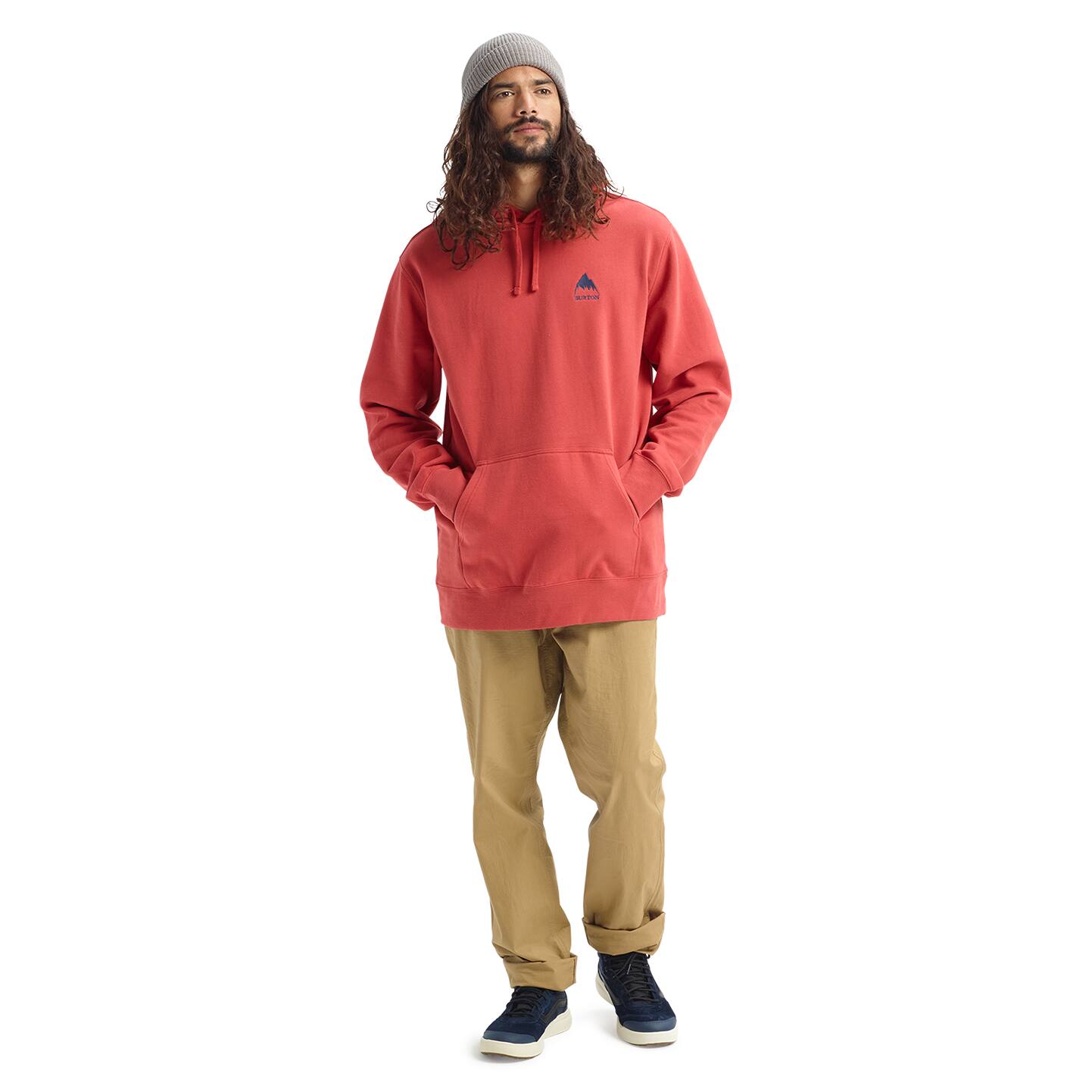 men's burton mountain pullover moletom com capuz