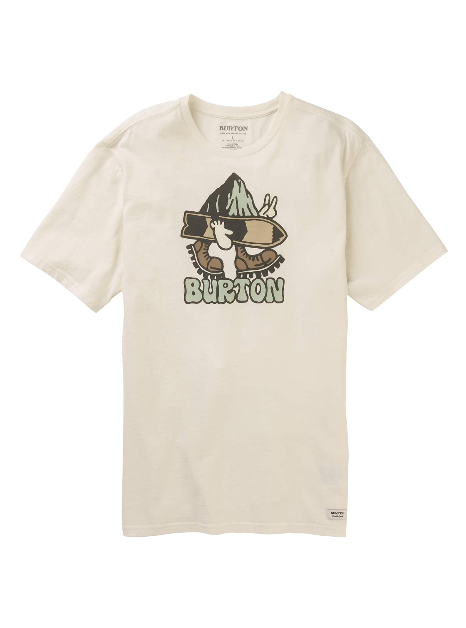 Burton T-shirt à manches courtes Lorid homme, Stout White, XXL