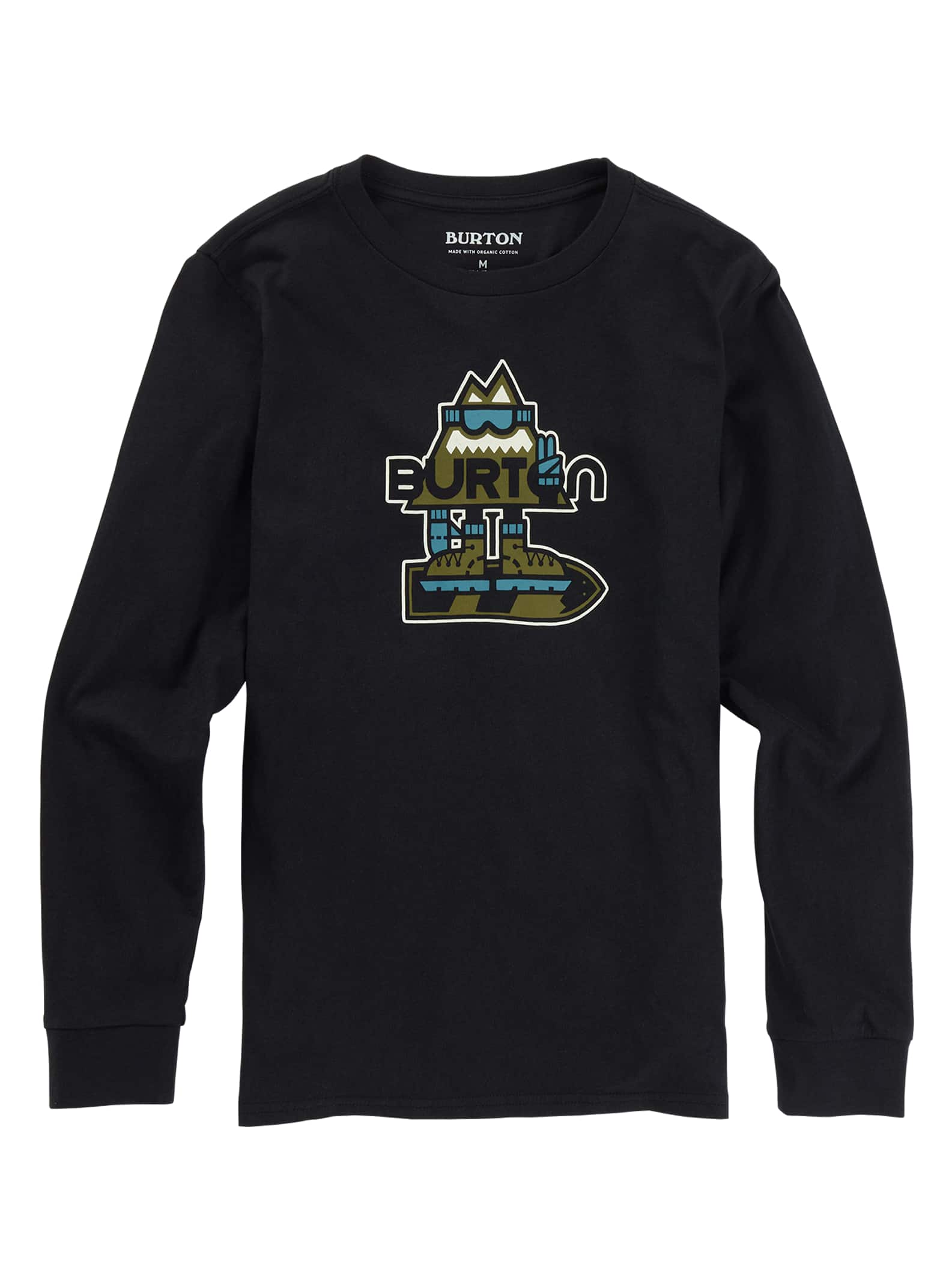 Burton T-shirt à manches longues Hobbes enfant, True Black, L