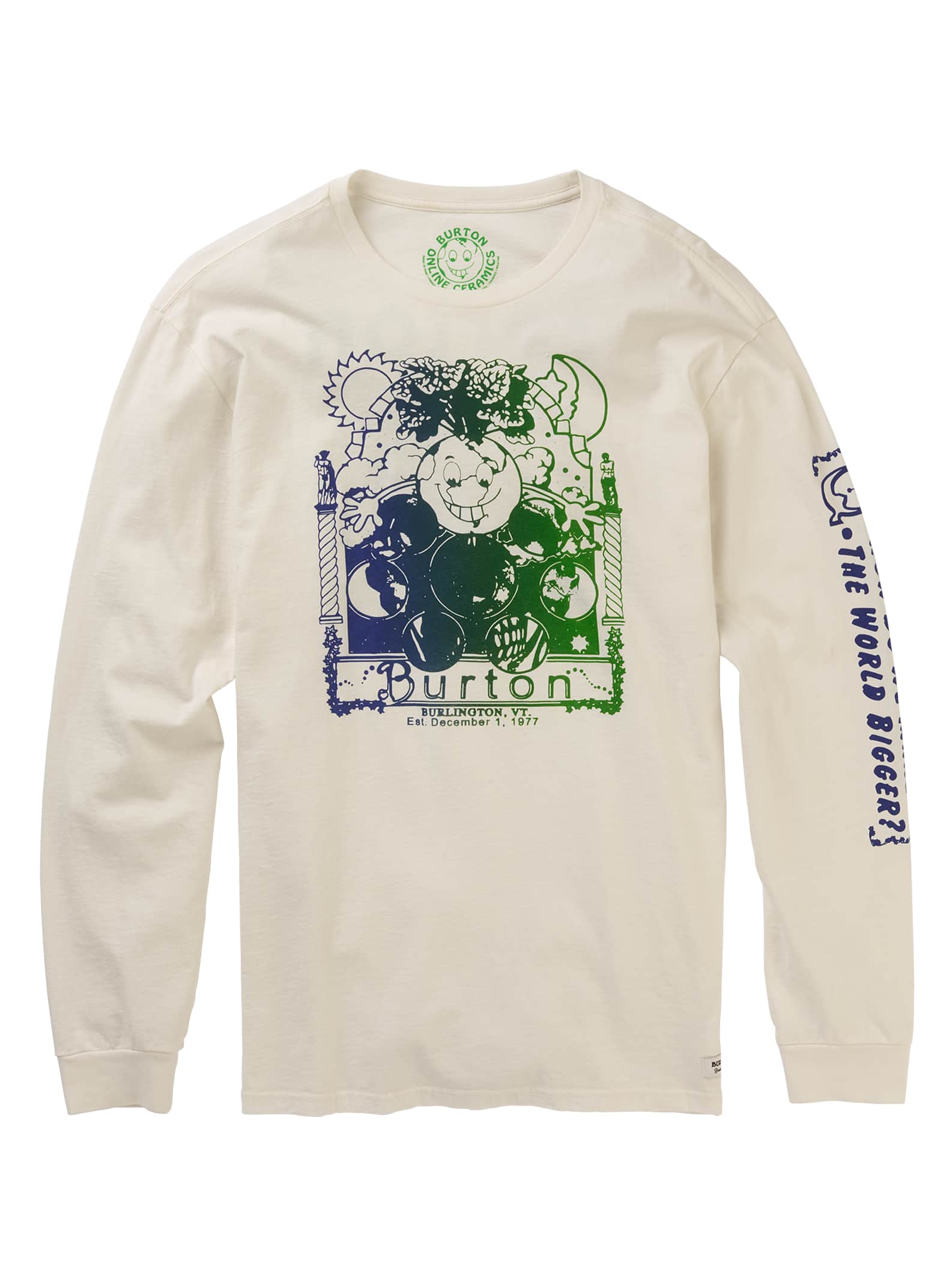 Burton - T-shirt à manches longues Lateral homme, Stout White, S