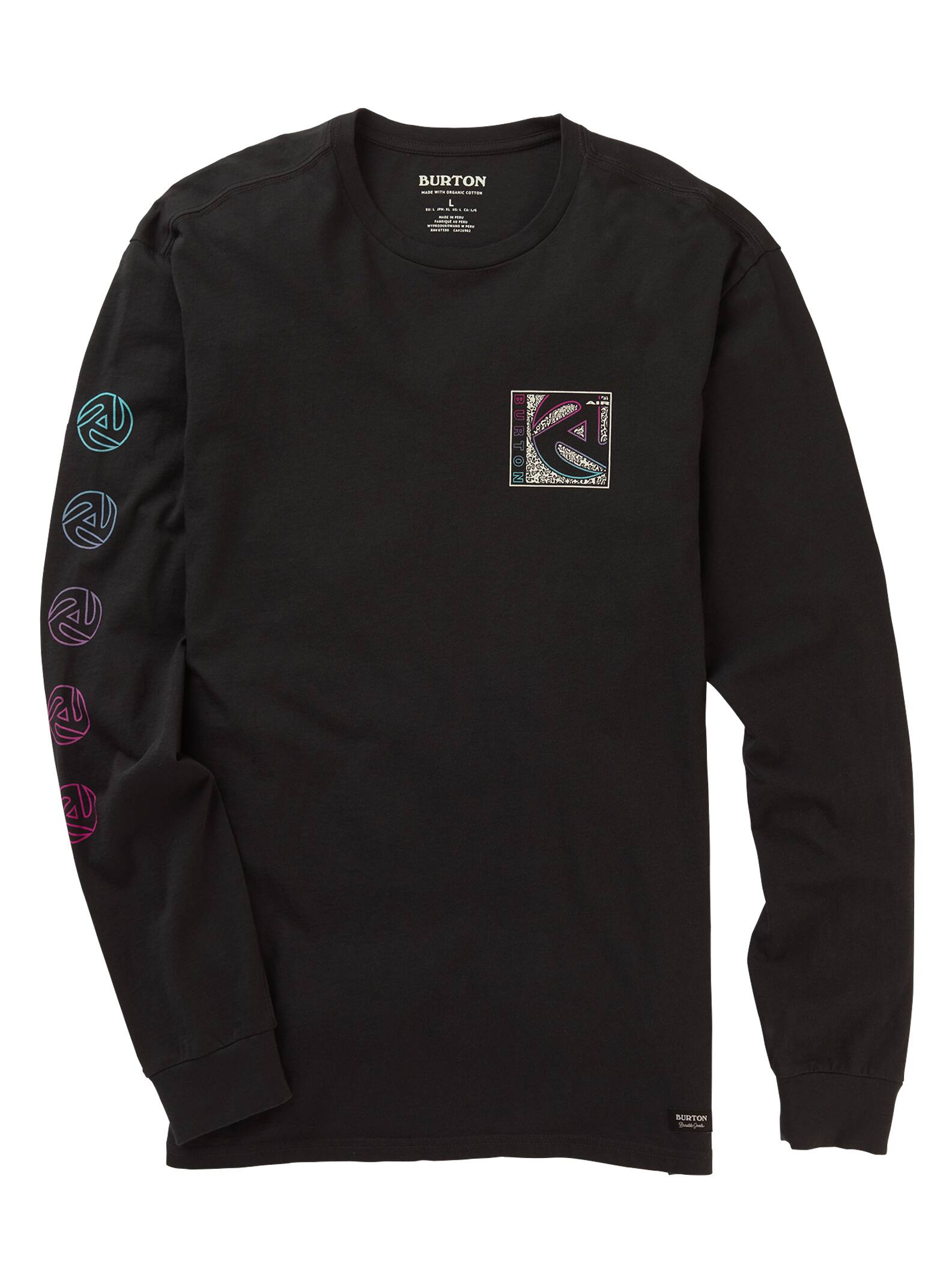 Burton - T-shirt à manches longues Airbuckle homme, Phantom, L